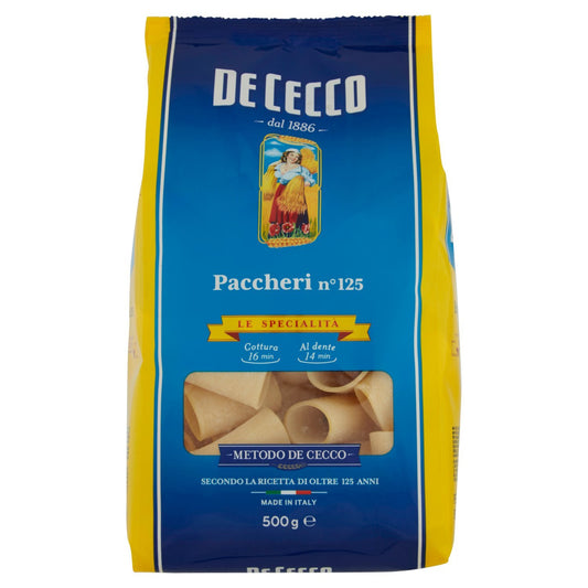 De Cecco Spec."B"125 Paccheri - 6 pezzi da 500 g [3 kg]