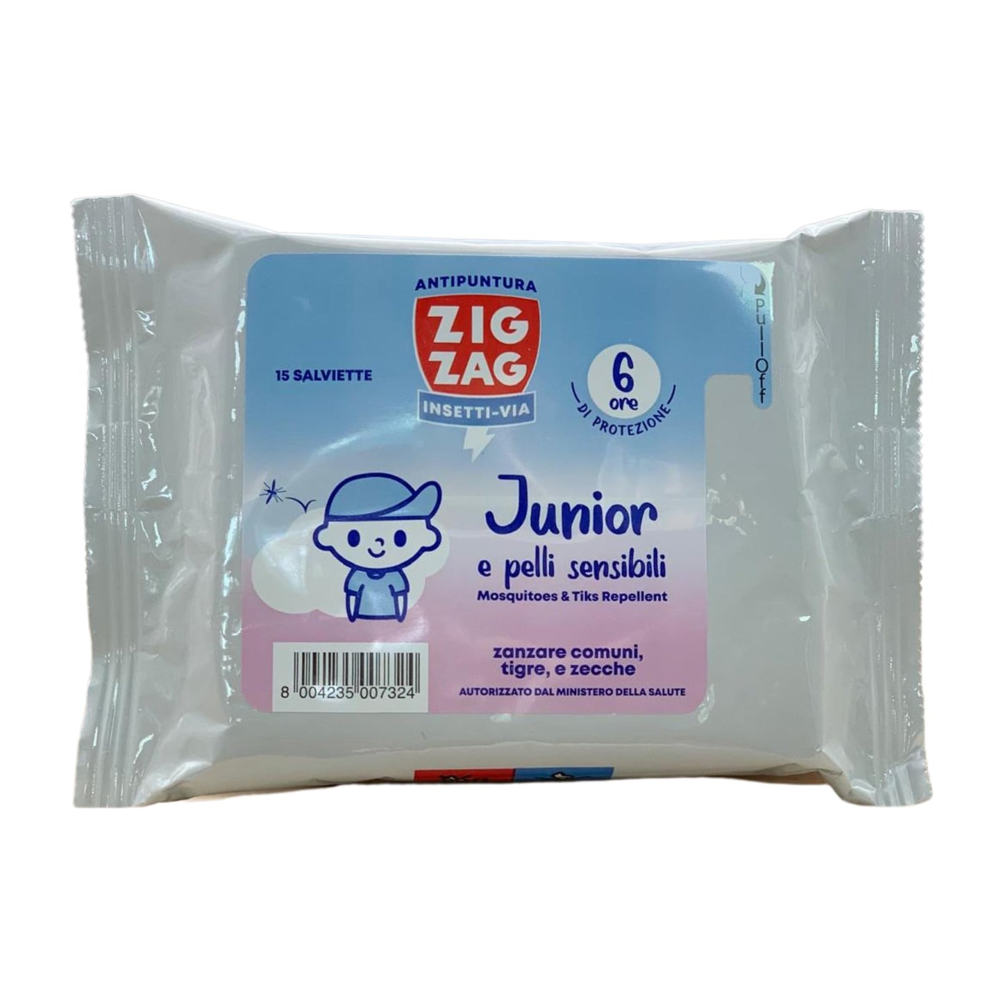 AUTAN PROTEZIONE ATTIVA DI LUNGA DURATA - 3 CONFEZIONI BIPACCO 6X100ML più 1 confezione ZIGZAG Pelli Sensibili salviette antipuntura