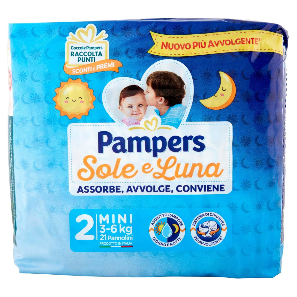 PAMPERS SOLE E LUNA MINI x21