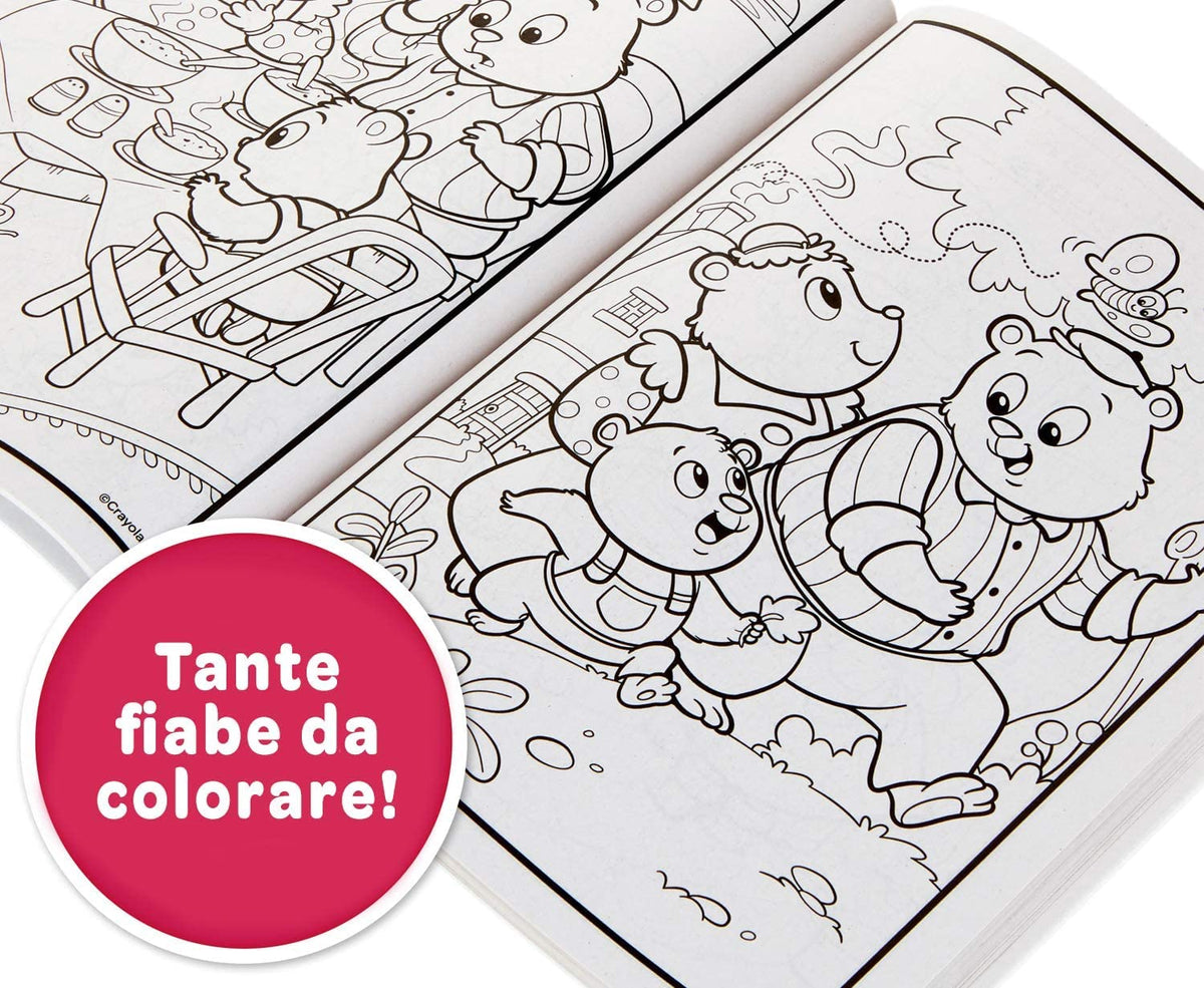 Crayola Mini Kids, Album Fiabe da Colorare, Per bambini a partire dai 24 mesi, 25-1081G