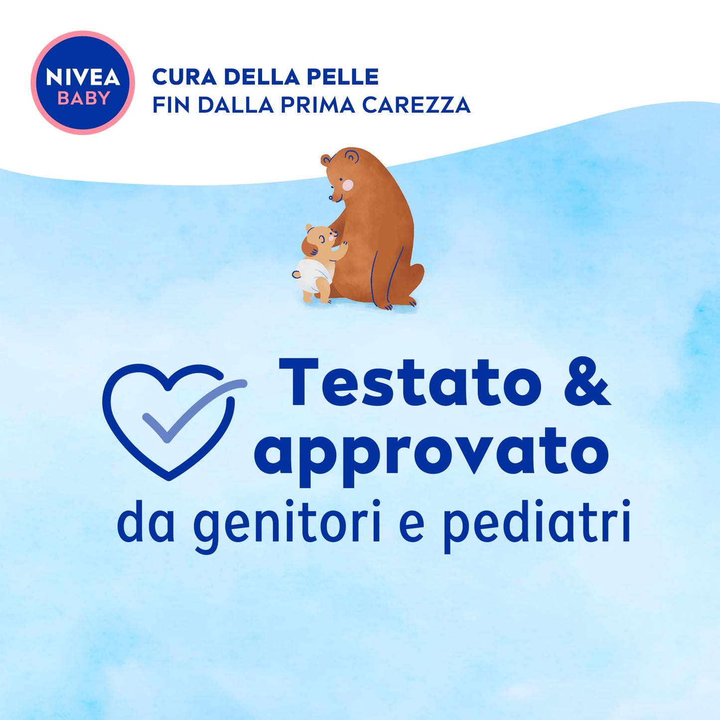 NIVEA BABY Cambio Pannolino Pasta Protettiva 100ml, Crema cambio pannolino lenitiva ed emolliente, Pasta cambio pannolino con Latte di Mandorla e Vitamine, Crema corpo neonato per una protezione 12h