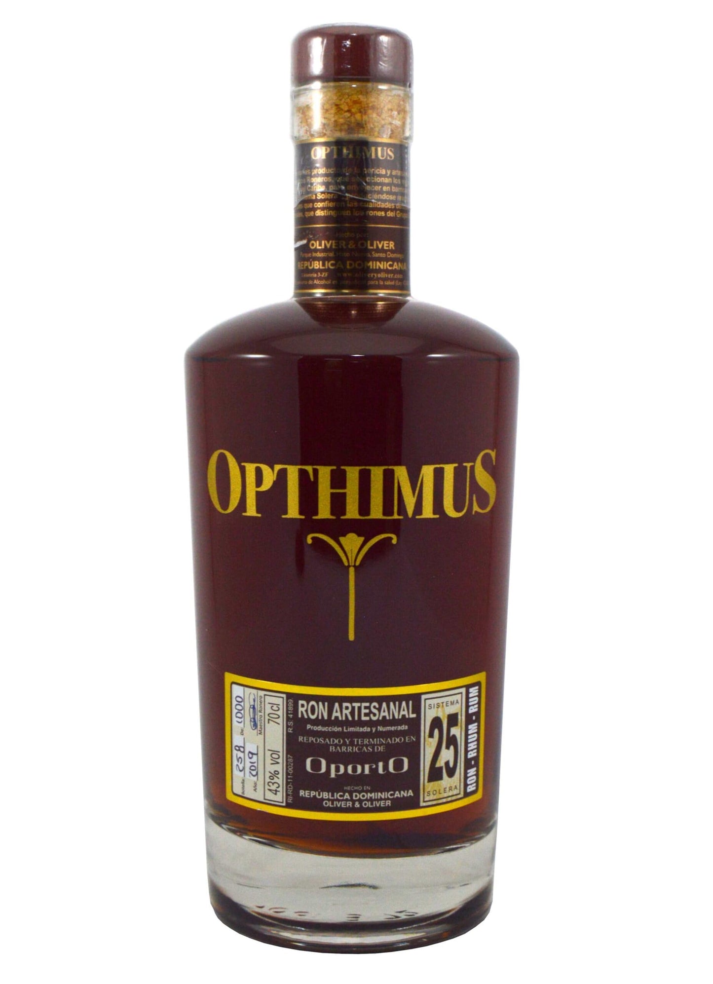 Opthimus 25 Años Solera Metodo Solera OportO Ron Artesanal 43% Vol. 0,7l in Giftbox