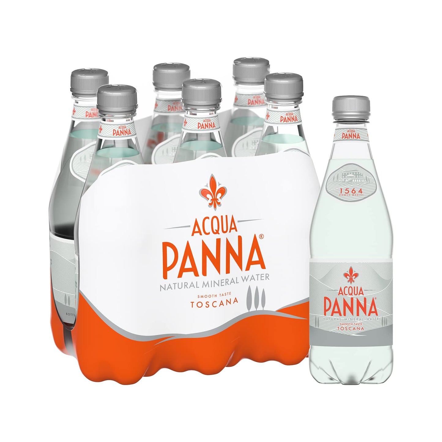 Acqua Panna Acqua minerale con anidride carbonica, 24 bottiglie di chiusura x 50 cl