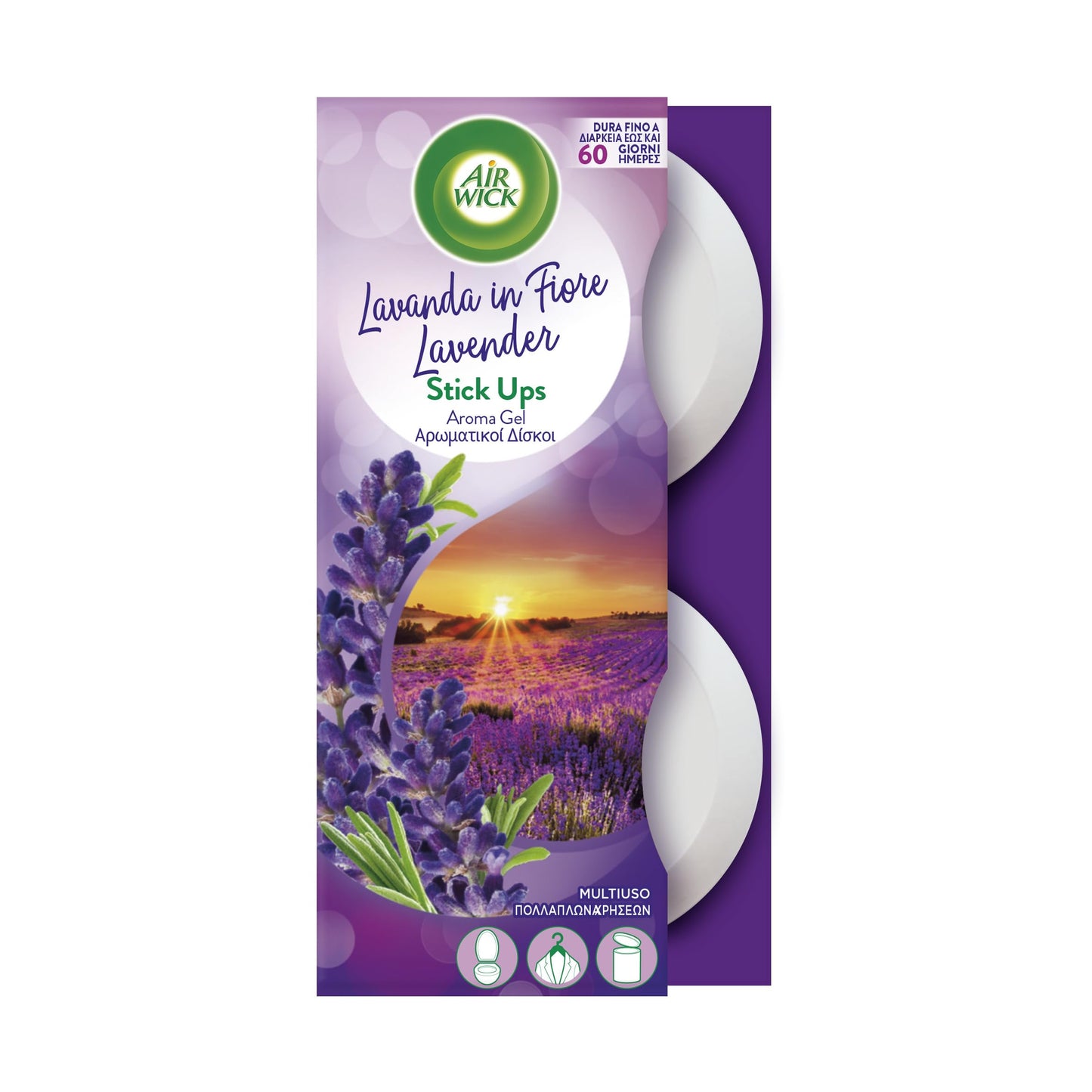 Airwick Stick Up Mix, Confezione da 24 Stick Up,10 Fragranza Lavanda, 6 Fragranza Bouquet, 8 Fragranza Agrumi, deodorante per l'ambiente