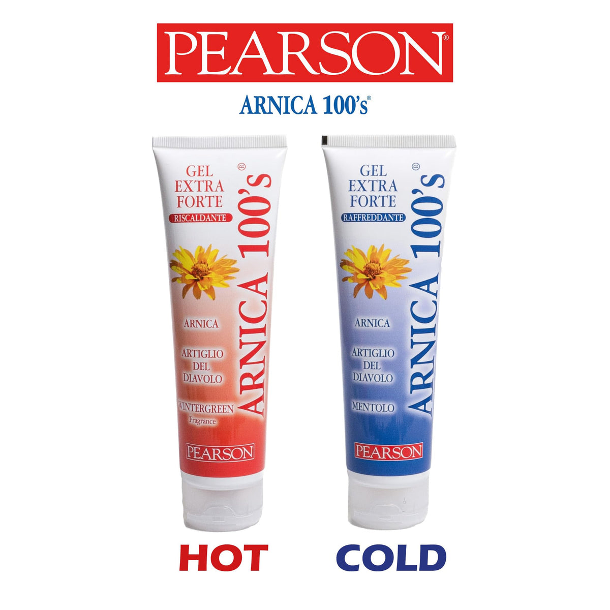 ARNICA 100'S - Gel Extraforte Raffreddante Pearson. Crema Arnica Gel Forte con Artiglio del Diavolo e Mentolo. Pomata Defaticante e Rilassante [150ML]