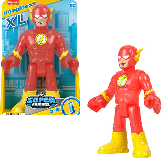Fisher-Price Imaginext DC Super Friends The Flash XL Toy Figura snodata 25,4 cm per bambini in età prescolare dai 3 anni in su