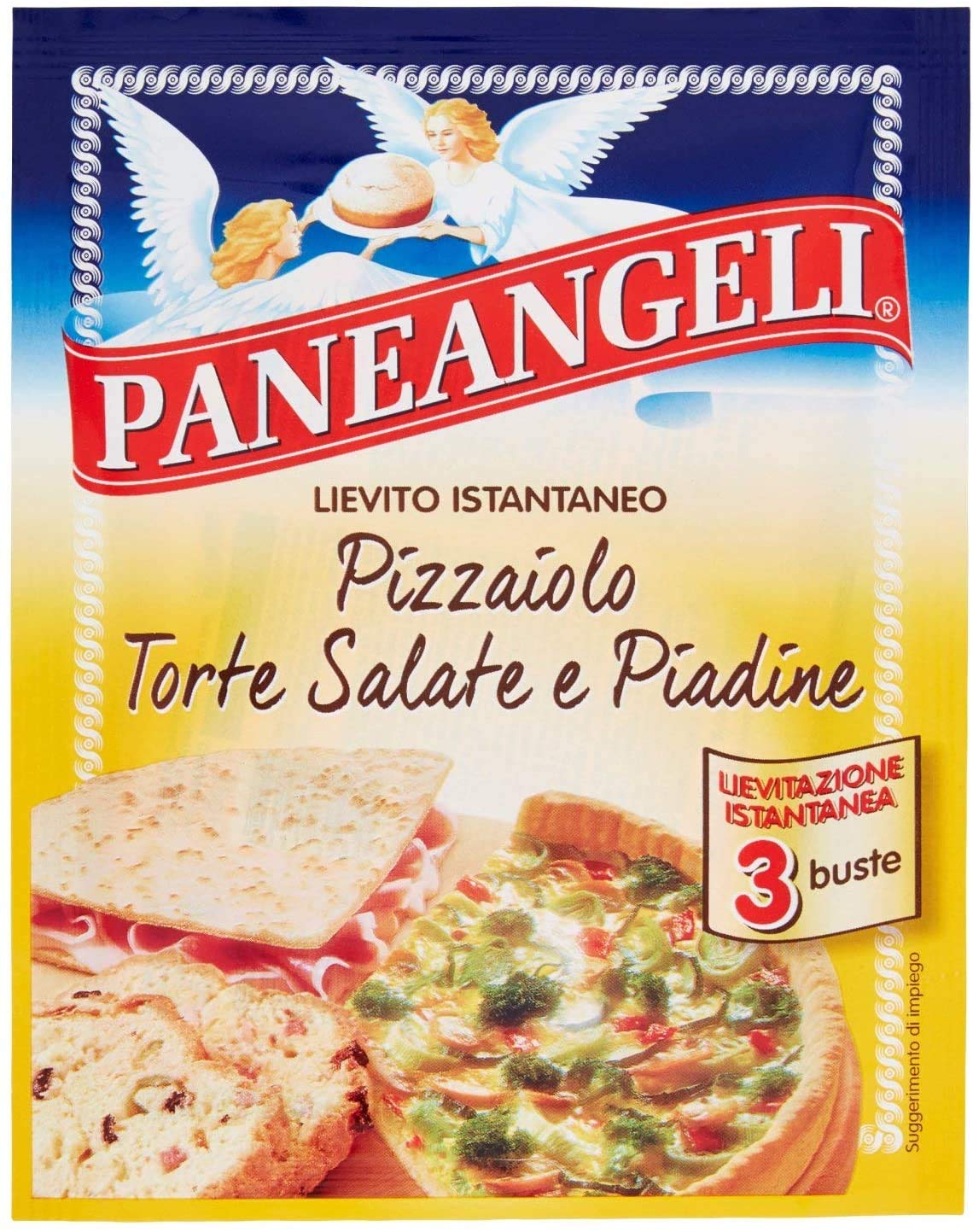 Paneangeli Lievito Istantaneo Pizzaiolo 6 Pezzi Da 45 Grammi