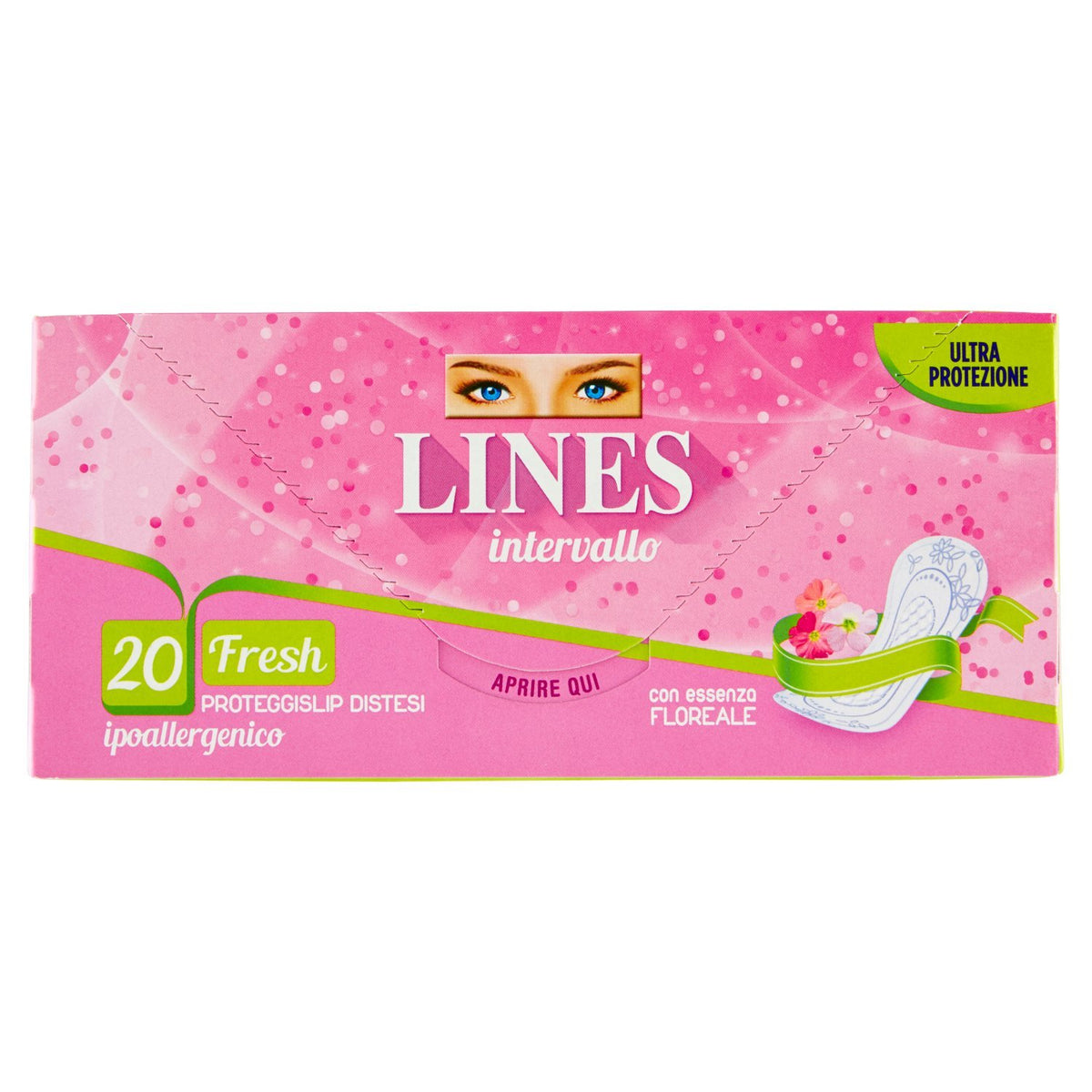Lines intervallo fresh disteso x20 -Salvaslip distesi