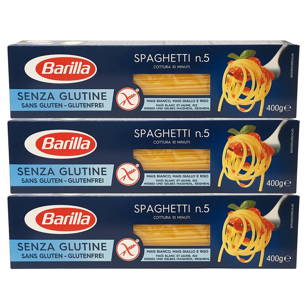 3X Barilla Spaghetti 400g Senza Glutine Senza Glutine Pasta Noodles Health Food!