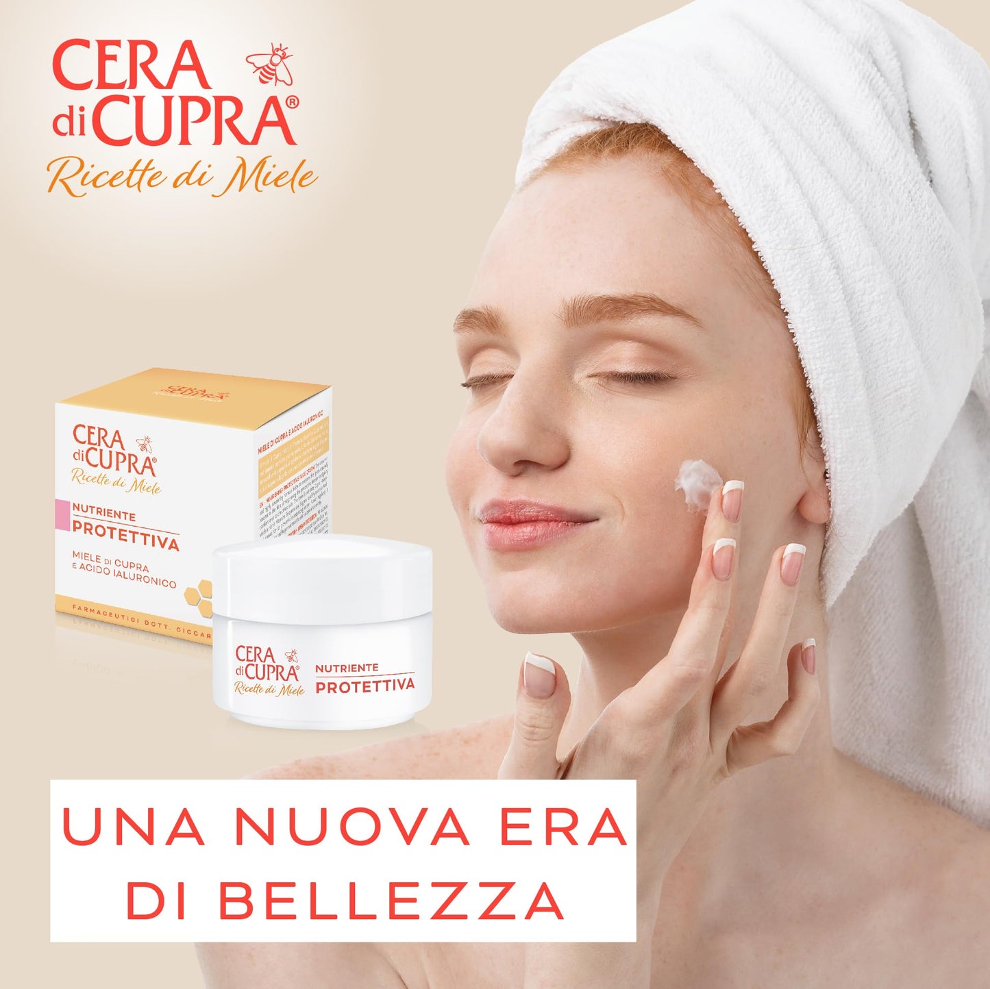 Cera di Cupra, Crema Nutriente Protettiva, Protegge e Dona un Intenso Comfort anche alle Pelli più Secche, Ideale sia la Mattina che la Sera, Made in Italy, Dermatologicamente Testata, 50 ml