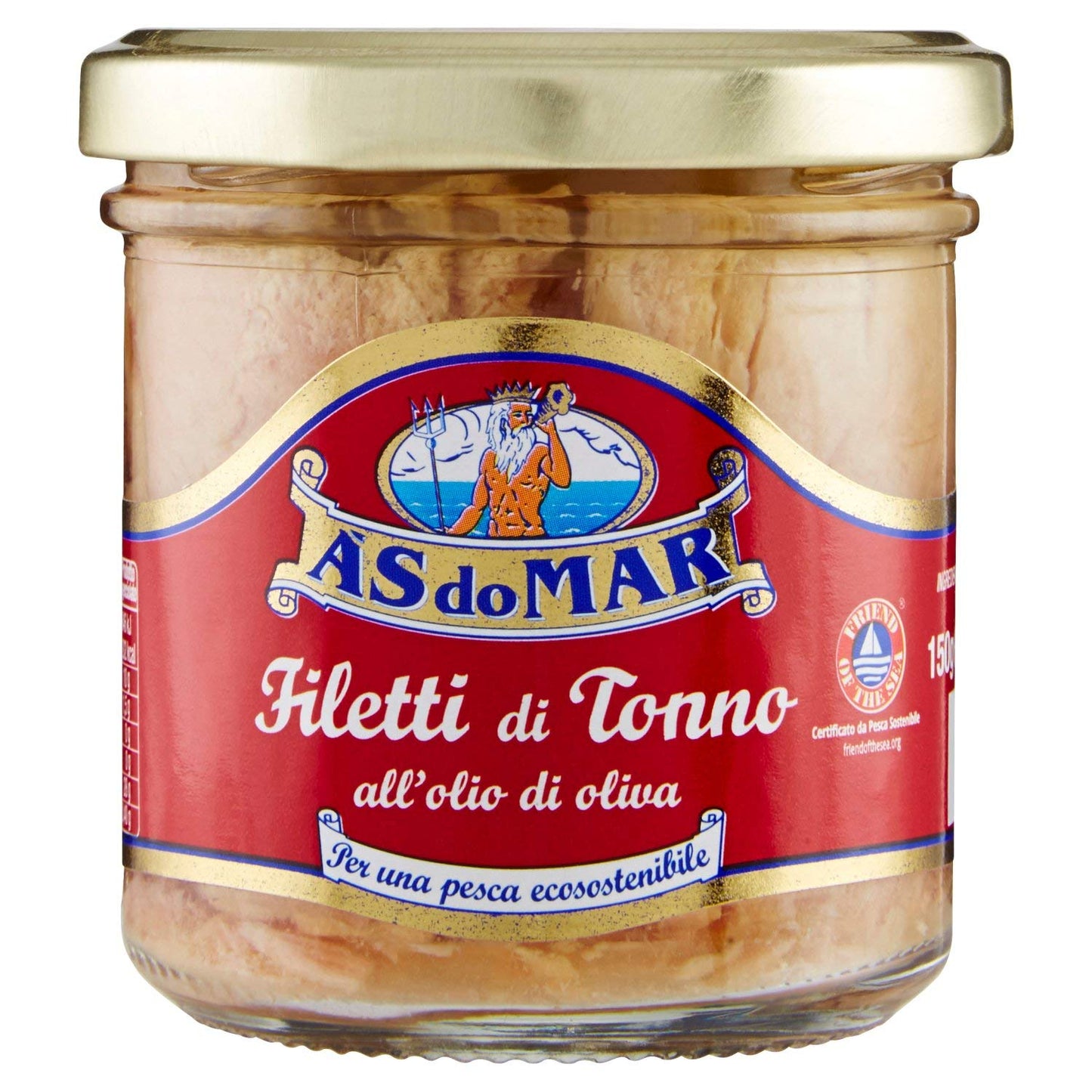 Asdomar Filetti di Tonno all'Olio di Oliva, 150g