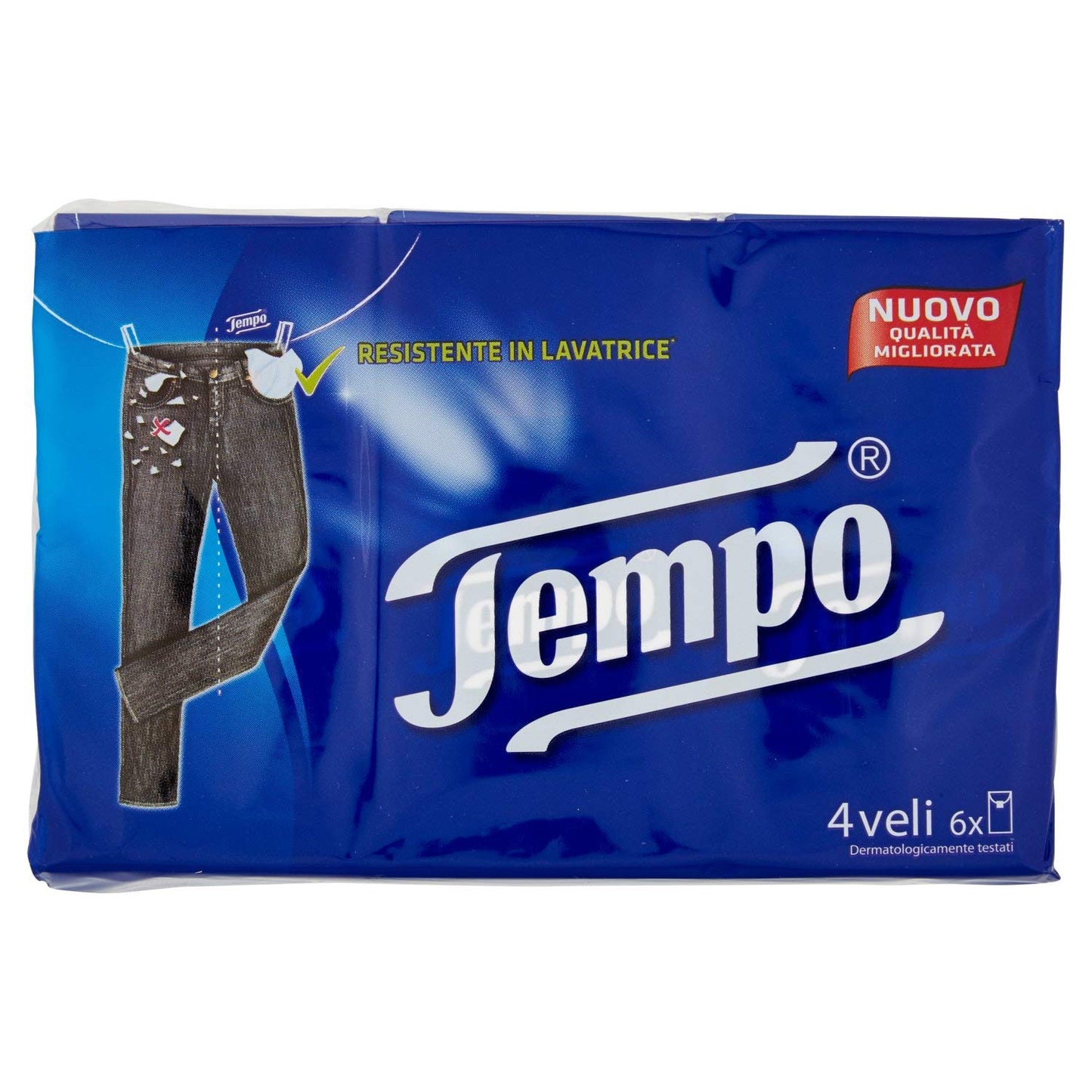 Tempo Fazz.Tempo 6X9, 9 Count, Carta, 1 Strato, Rimozione Trucco, Pulizia, Confezione