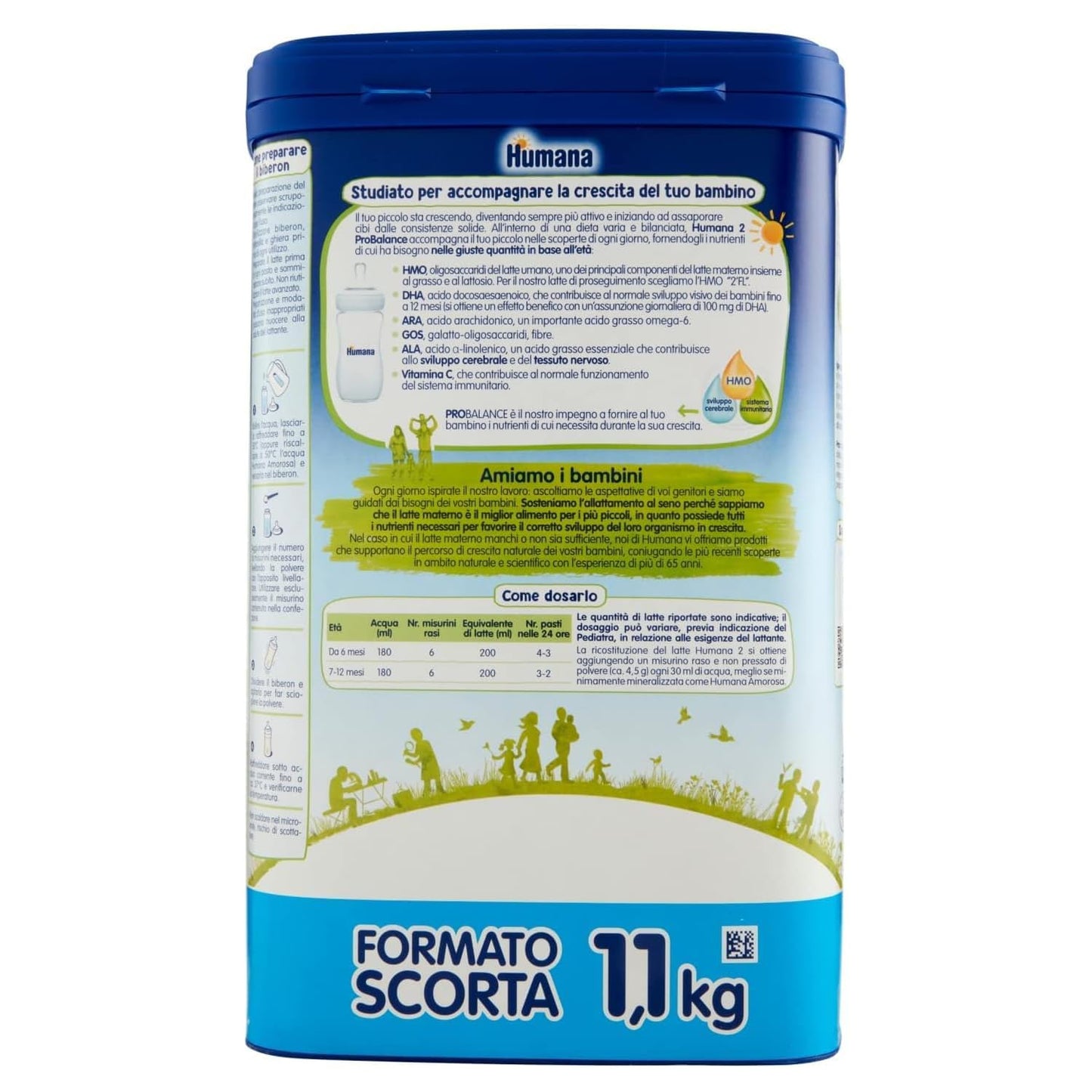 LATTE HUMANA 2 POLVERE GR. 1100