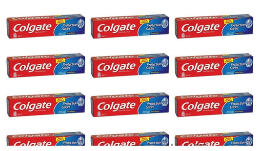 Colgate PROTECTION CARIES 12 x 75 ml, Pasta Dentifricia, Dentifricio, Non Aromatizzato, Protezione Contro La Carie