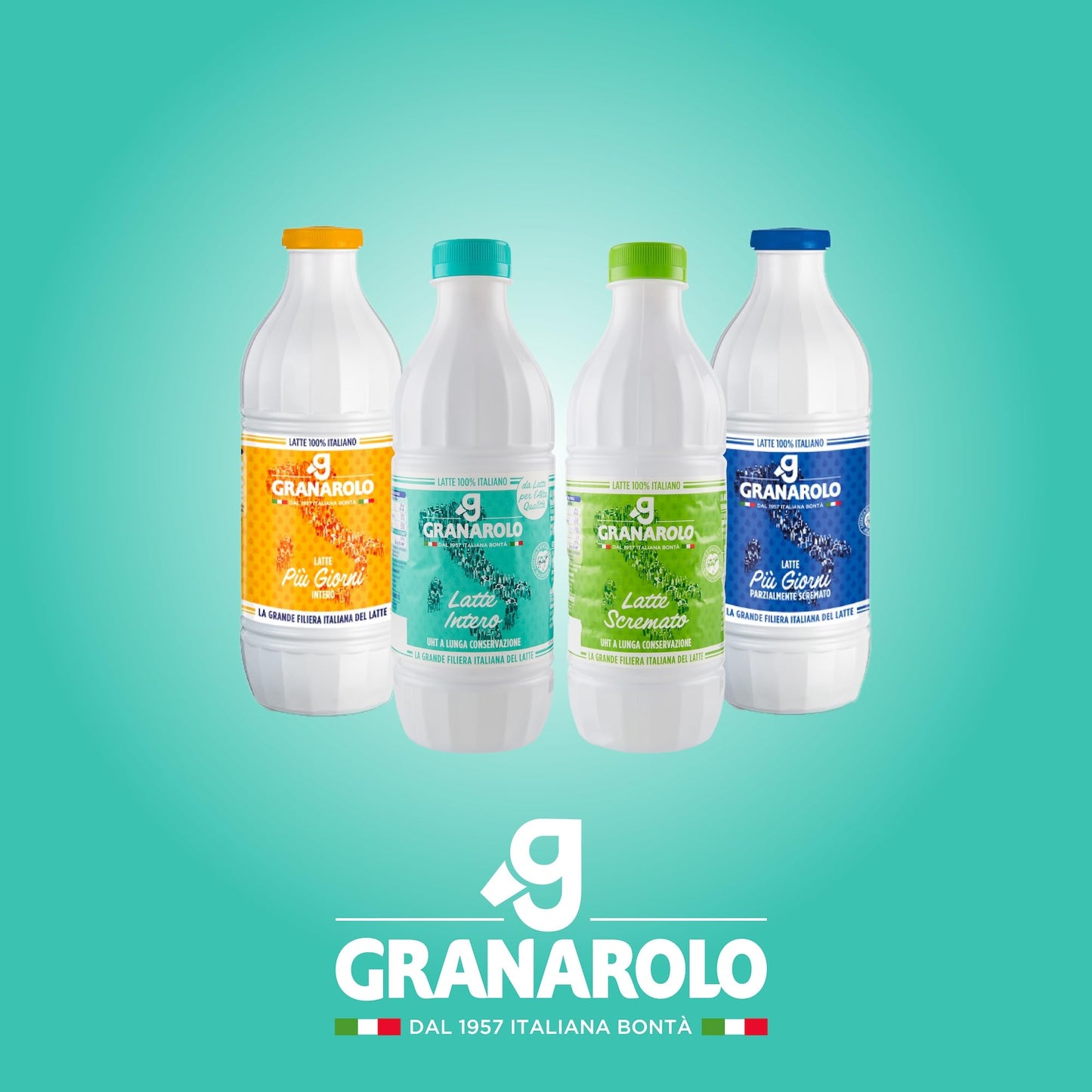 Granarolo, Latte Intero UHT da Latte Crudo per l'Alta Qualità 1 lt, 6 Confezioni di Latte Italiano, Mantiene lo Stesso Quantitativo di Proteine del Latte di Partenza grazie al Trattamento Termico