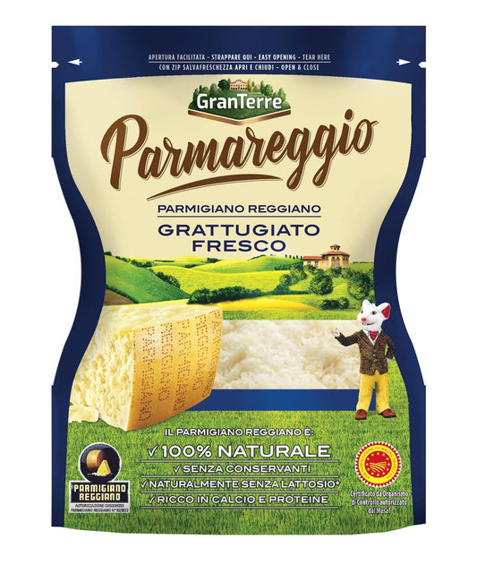 Parmareggio Parmigiano Reggiano DOP - Grattugiato fresco, 60 Gr.