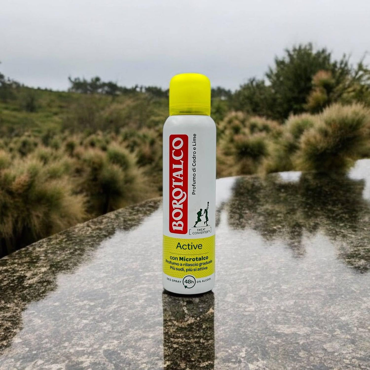 Borotalco Active Deodorante Unisex Con Microtalco Al Profumo Di Cedro e Lime Spray 48H Senza Alcool 150 Ml
