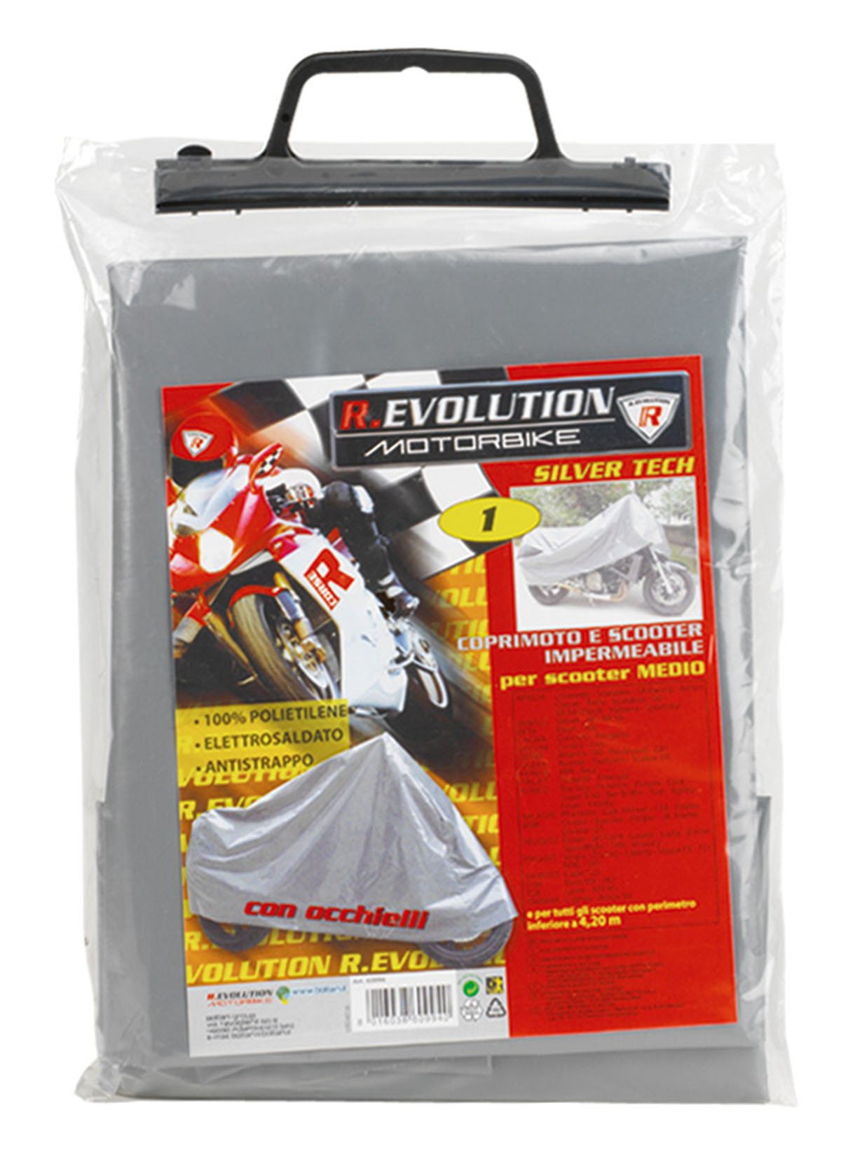 Bottari 60993 Coprimoto, Impermeabile, Argento, Taglia 01