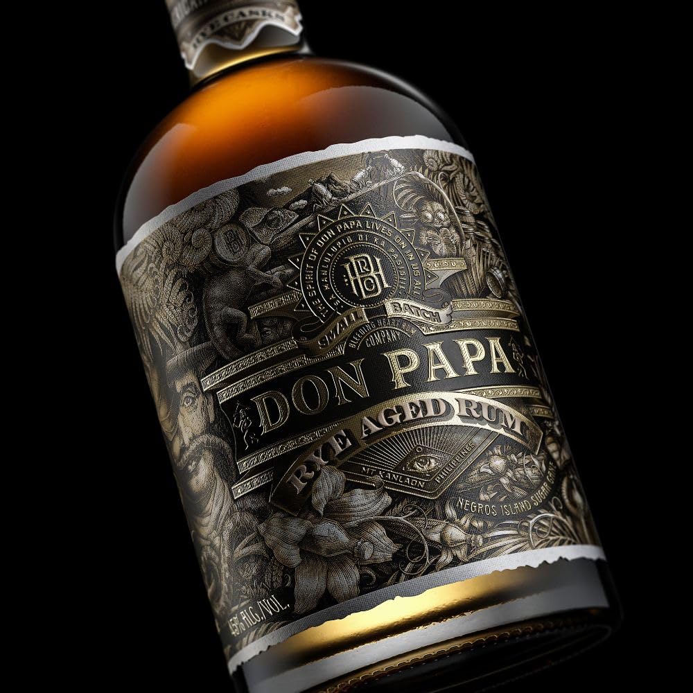 RUM DON PAPA RYE AGED RUM SMALL BATCH 70CL IN ASTUCCIO