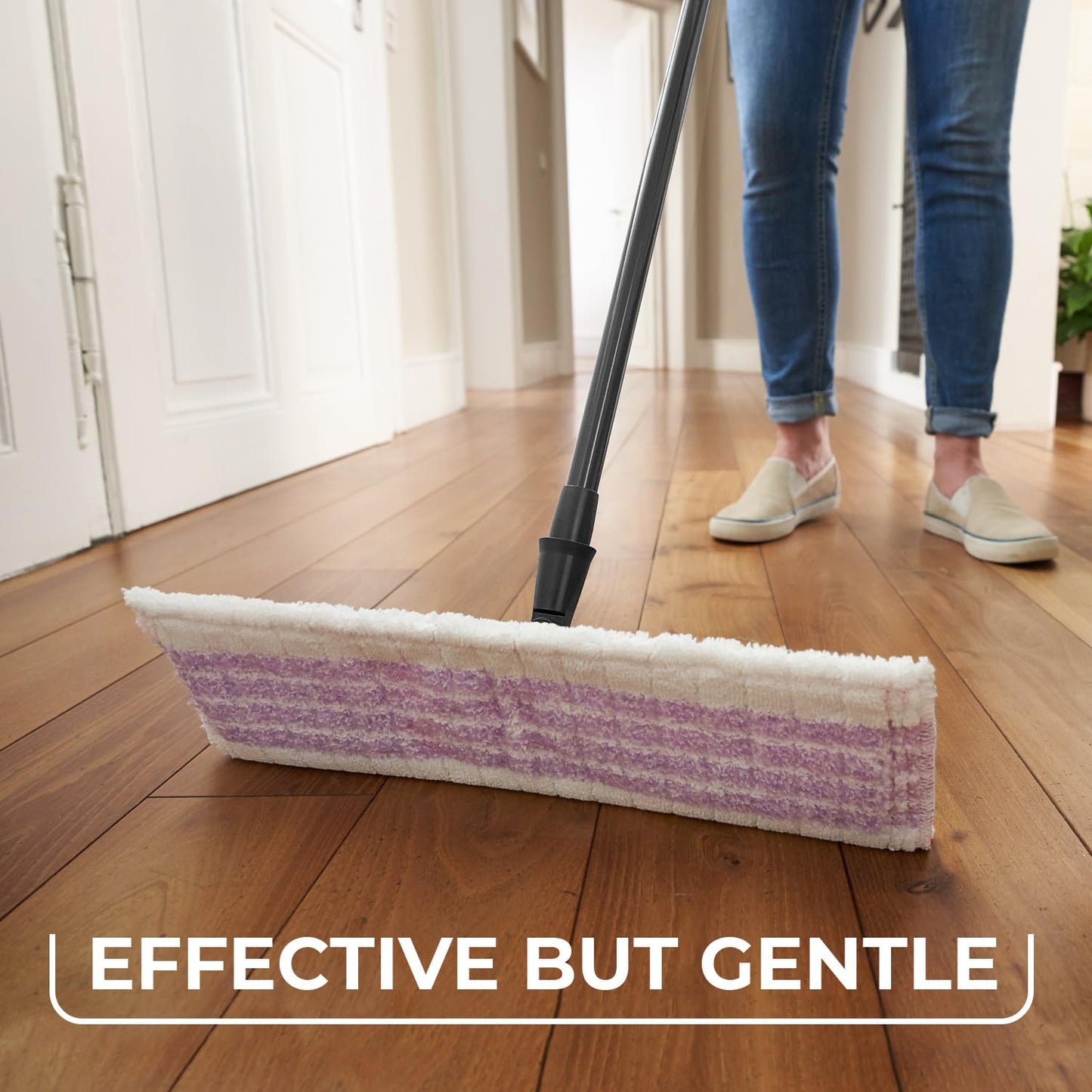 Vileda Ricarica Ultramax Care, Confezione da 1, per Pavimenti delicati, in Microfibra, 100% Riciclata, Pulizia Delicata dei Pavimenti in parquet