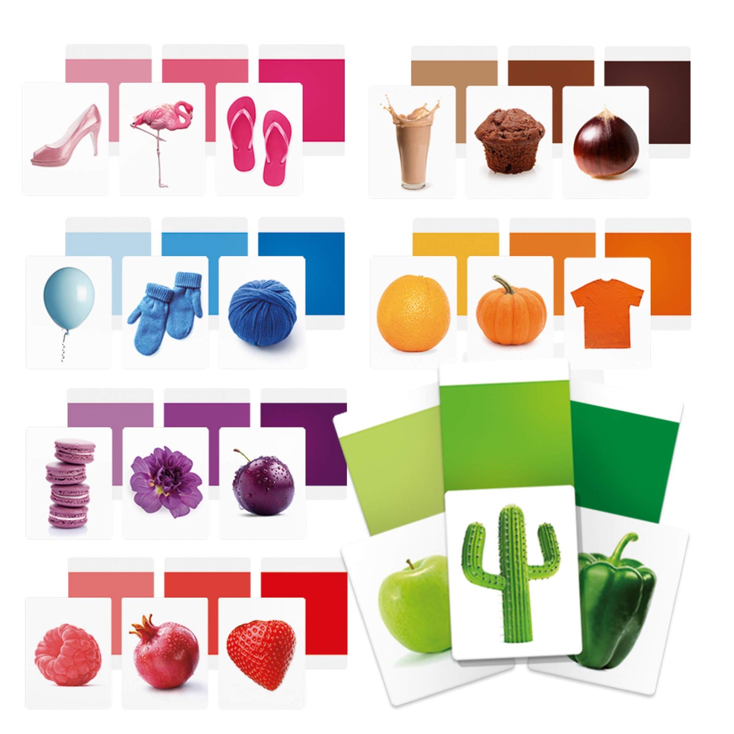 Headu Flashcards Colors Montessori Tutti I Colori Per I Più Piccoli Mu27859 Gioco Educativo Per Bambini 2-5 Anni Made In Italy