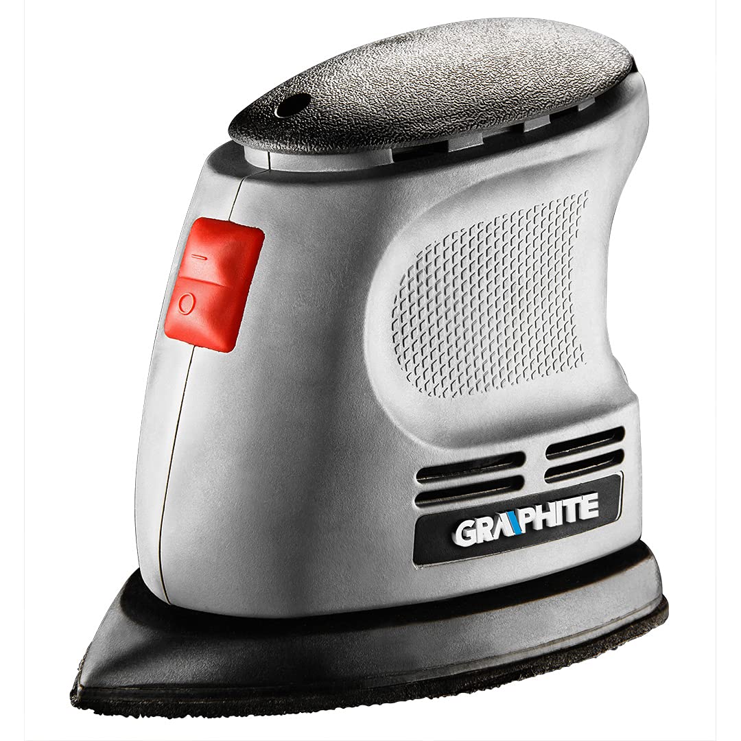 Levigatrice Triangolare Palmare Suola Con Velcro, Adattatore Per Aspirazione, Impugnatura Ergonomica Con Softgrip.