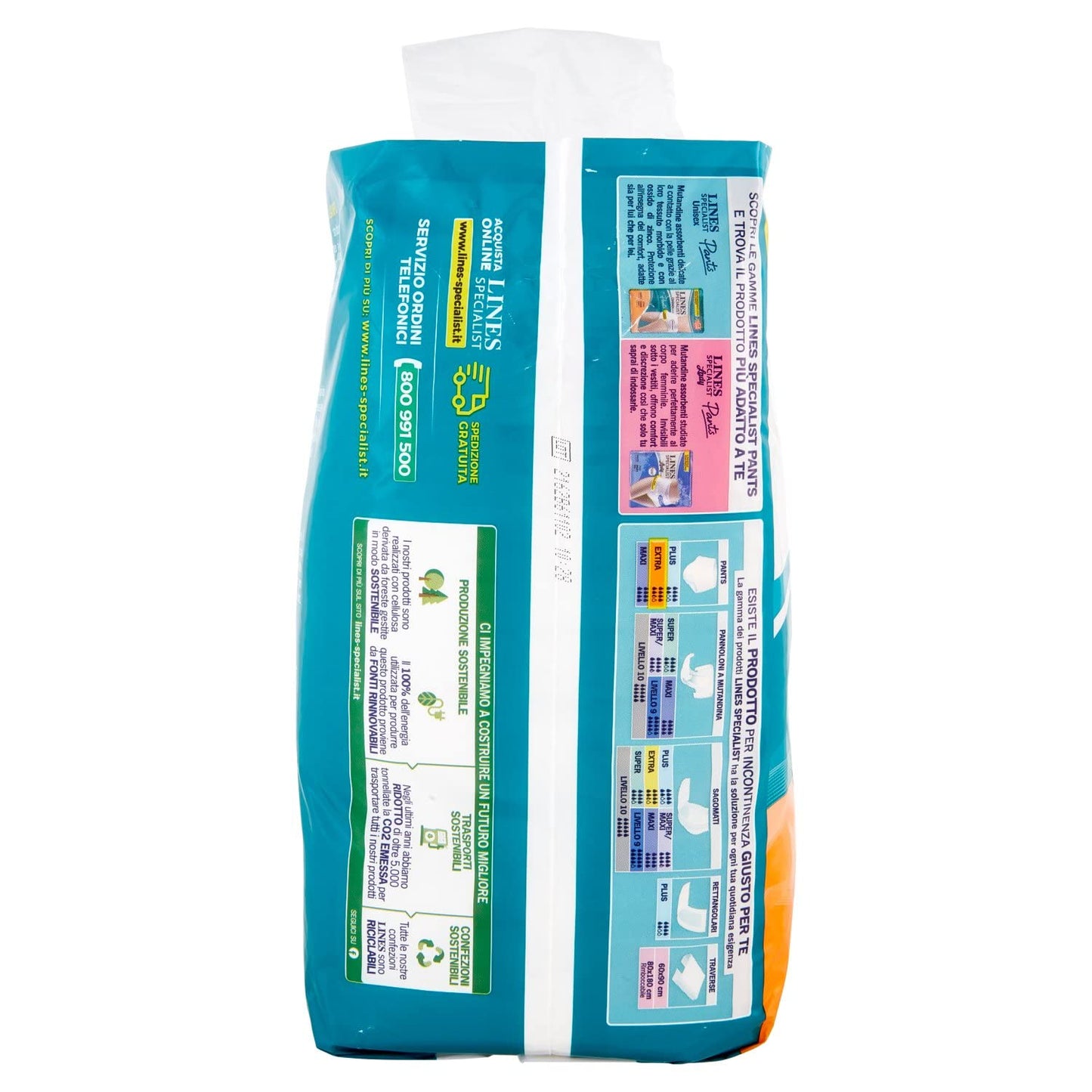 Lines Specialist Pants Unisex Extra, Pannoloni per Incontinenza, Taglia M, Confezione da 7 Pezzi