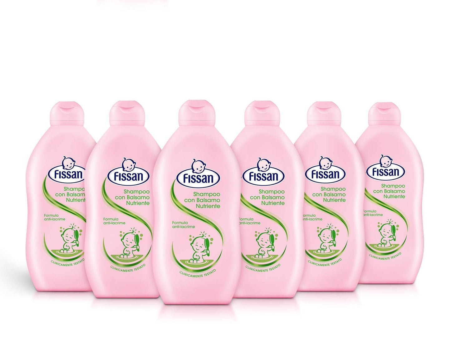 FISSAN BABY Shampoo 2 in 1 Formato Convenienza 2,4Lt ml (6 confezioni da 400 ml)