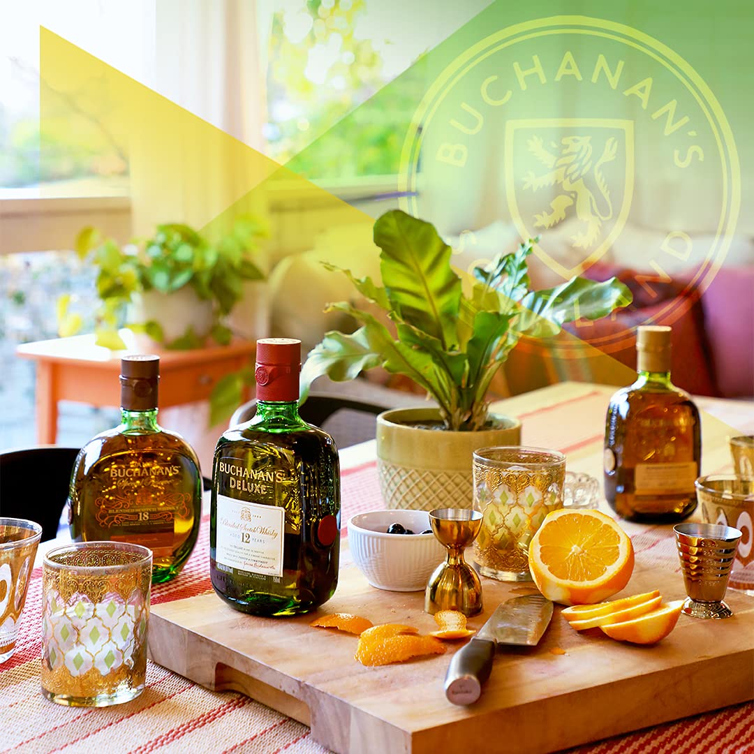 Buchanan's Deluxe - Whisky scozzese miscelato invecchiato 12 anni, 1 L