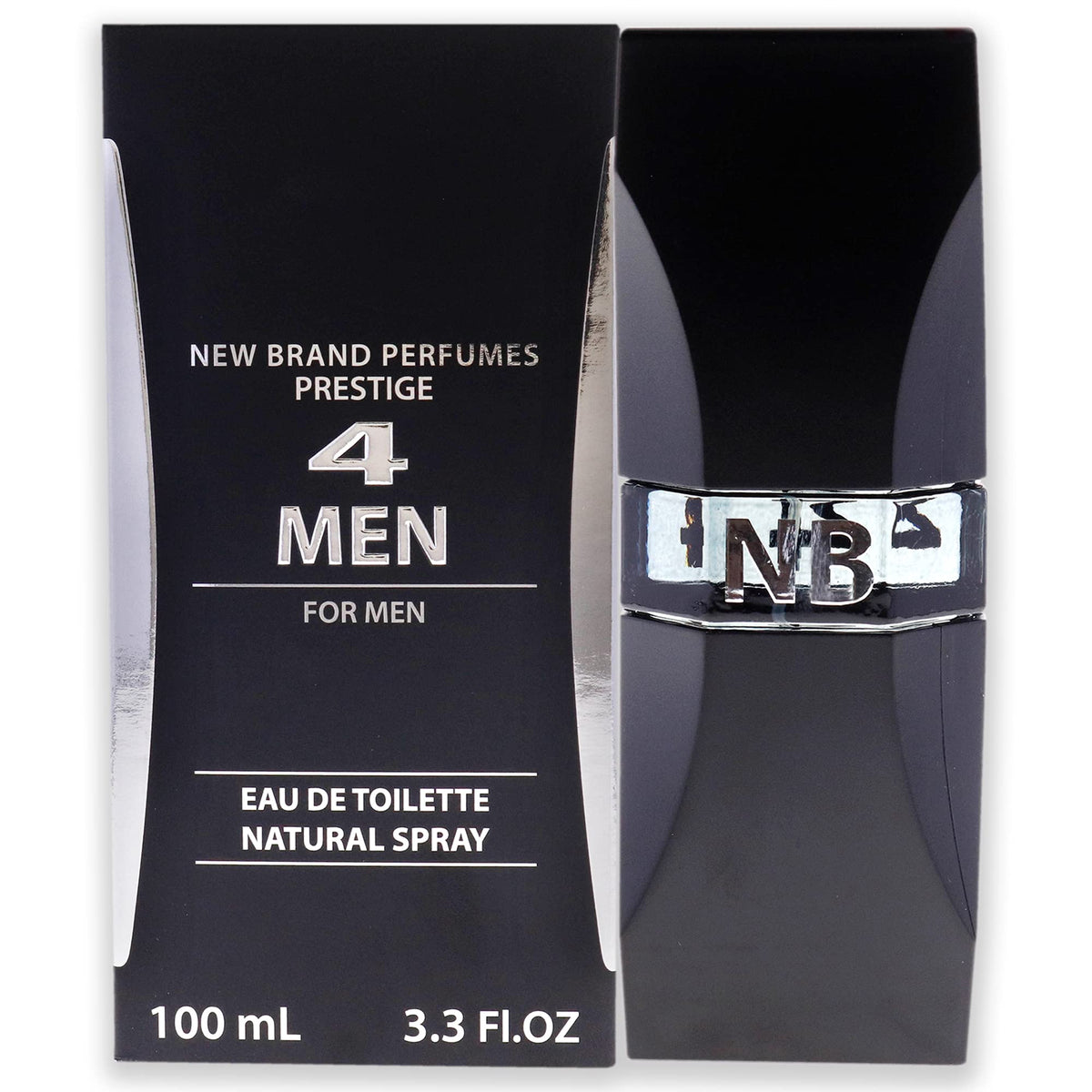 New Brand 4 Men Cologne by New Brand Eau De Toilette Spray 3.4 Oz. by New Brand