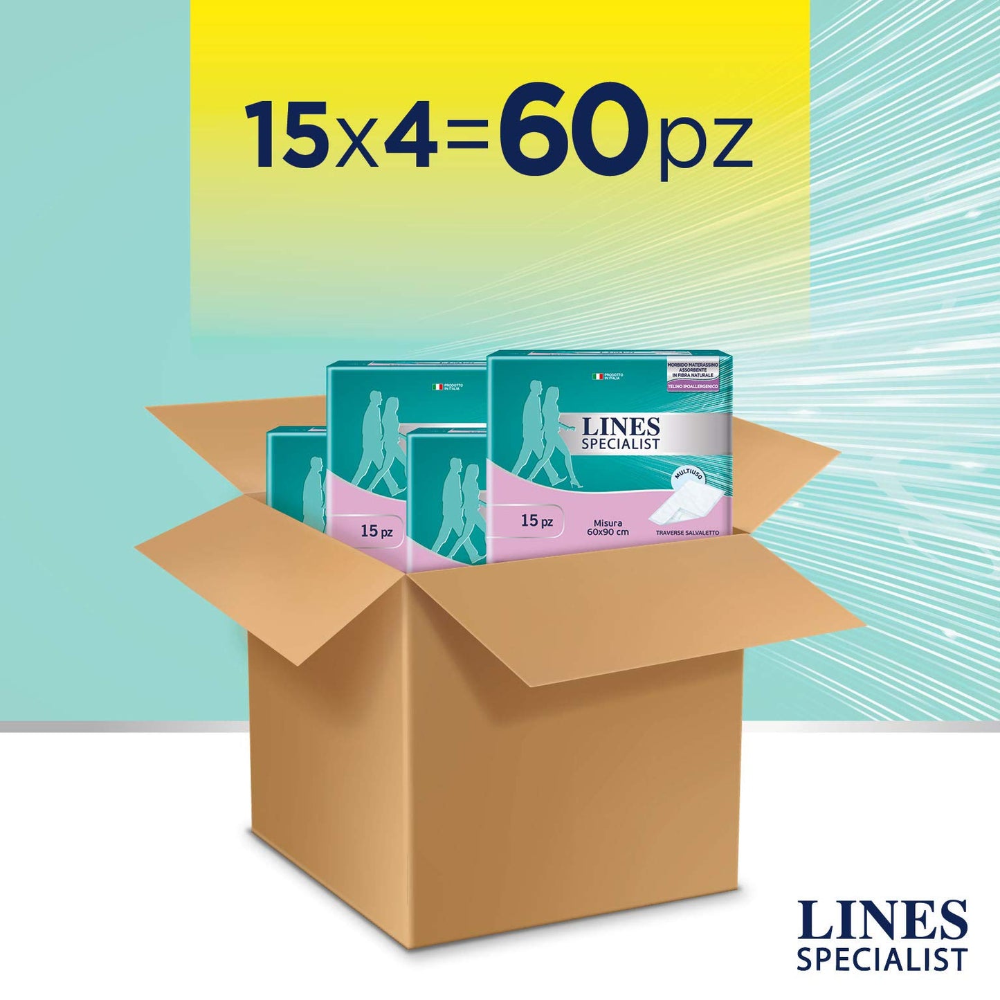 Lines Specialist Traversa, Dimensioni 60 x 90 cm, 60 Pezzi