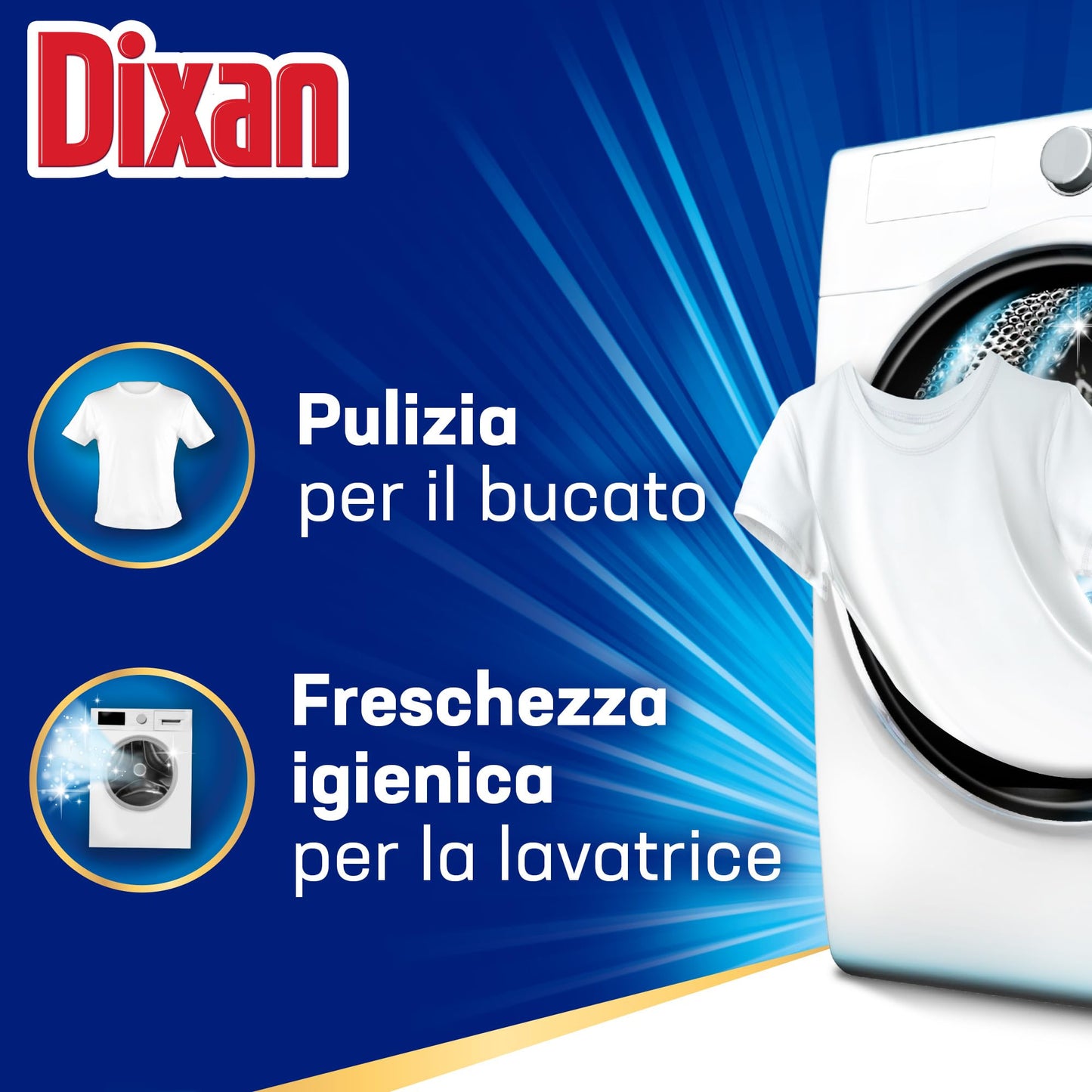 Dixan DISCS 4in1 Classico Detersivo Lavatrice (40 Lavaggi), Capsule Lavatrice per una Pulizia Profonda del Bucato e Freschezza Igienica per la Lavatrice, Rimuove le Macchie da 20°C
