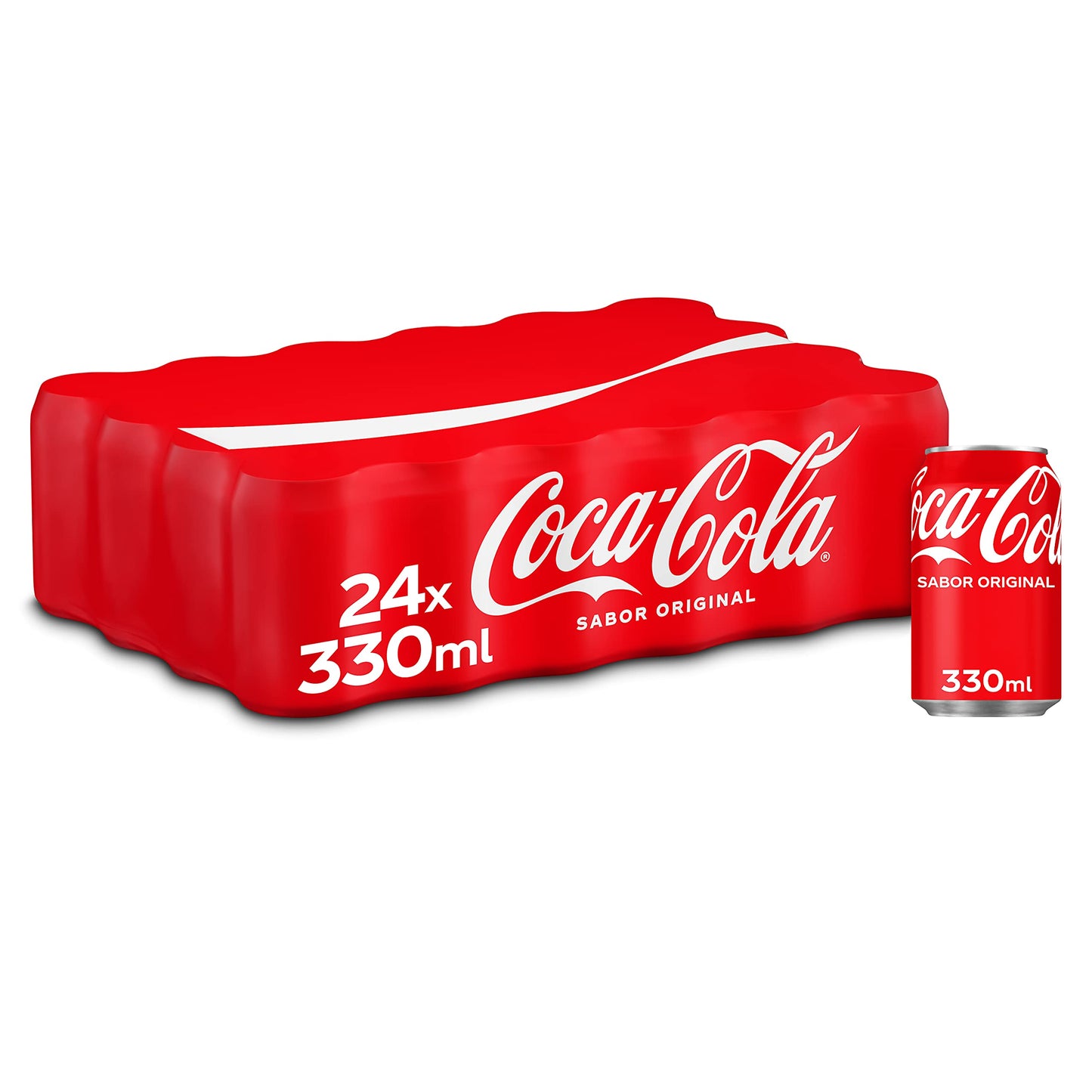 Refresco de Cola Coca Cola clásica lata pack 24x33 cl