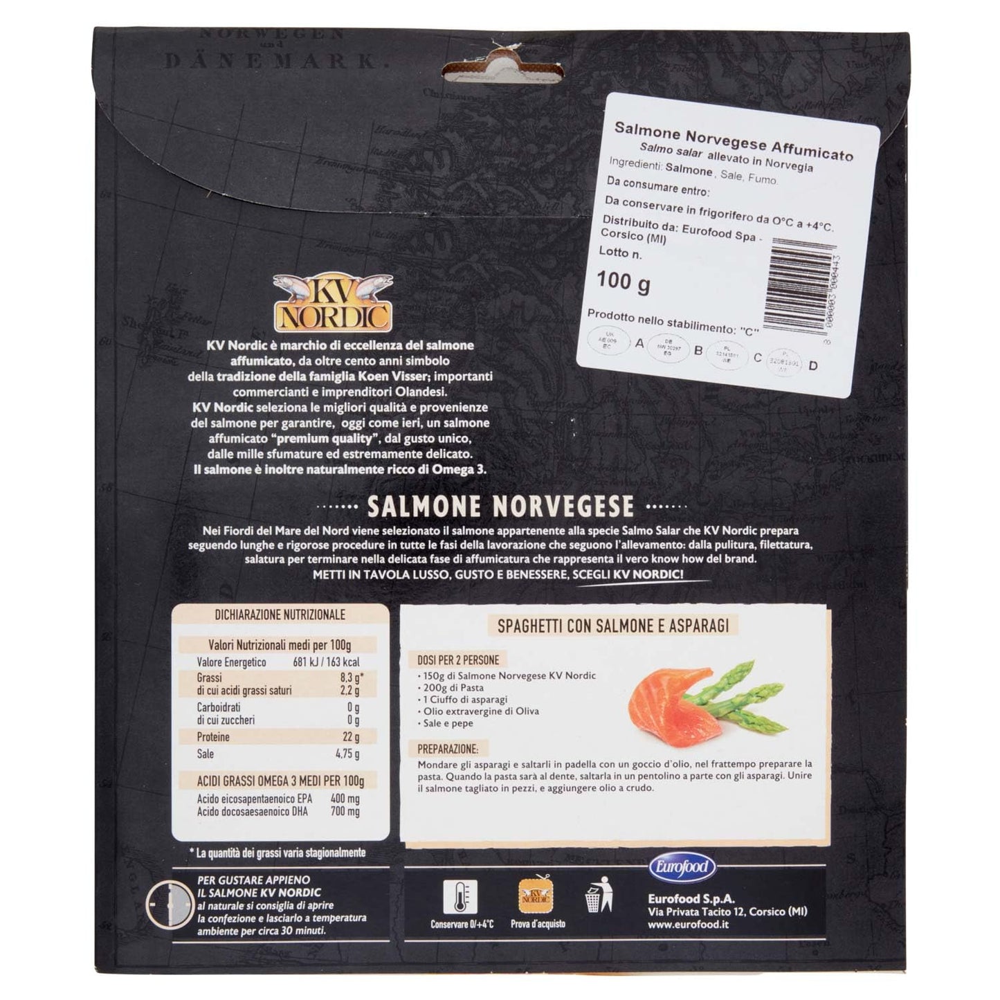 KV Nordic Salmone Norvegese, 100g