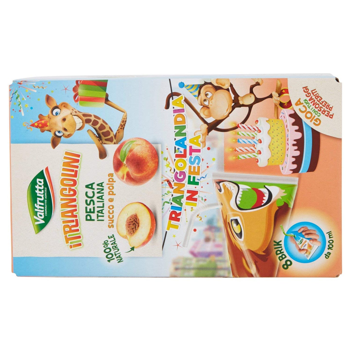 Valfrutta Nettare di Pesca - 8 Brik da 100 ml