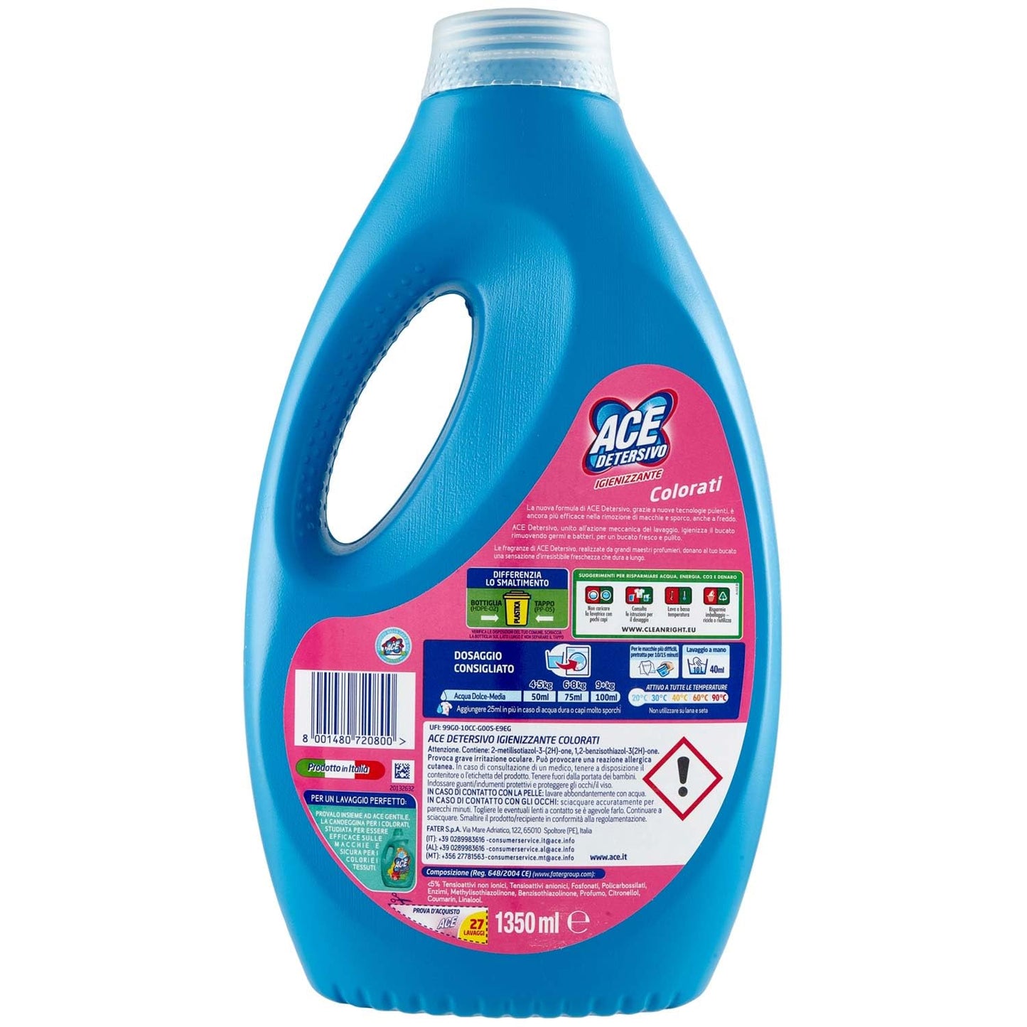 Ace Detersivo Liquido Igienizzante, 1350ml