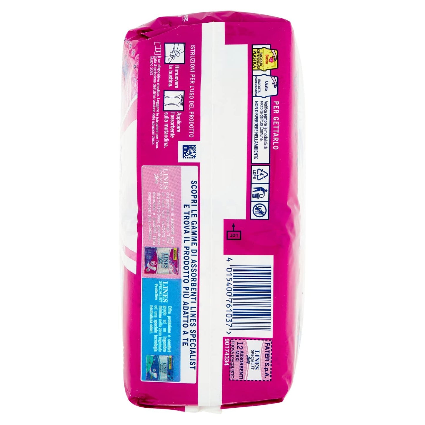 Lines Specialist Assorbenti per Urina Maxi, Confezione da 12