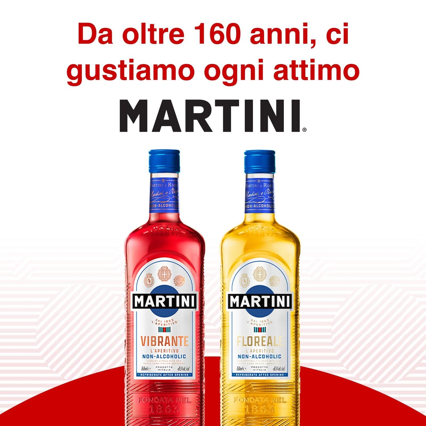 MARTINI Vibrante, 75cl / 750ml, Aperitivo Analcolico Infuso con Erbe Botaniche