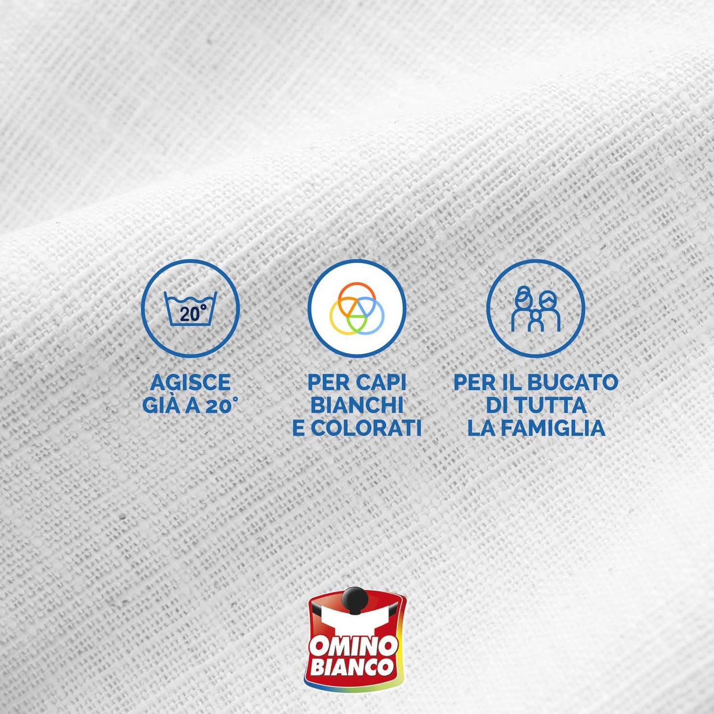 Omino Bianco - Additivo Totale Gel 5 Azioni in 1 per Bucato, Smacchiante e Igienizzante, 900 ml x 4 Pezzi