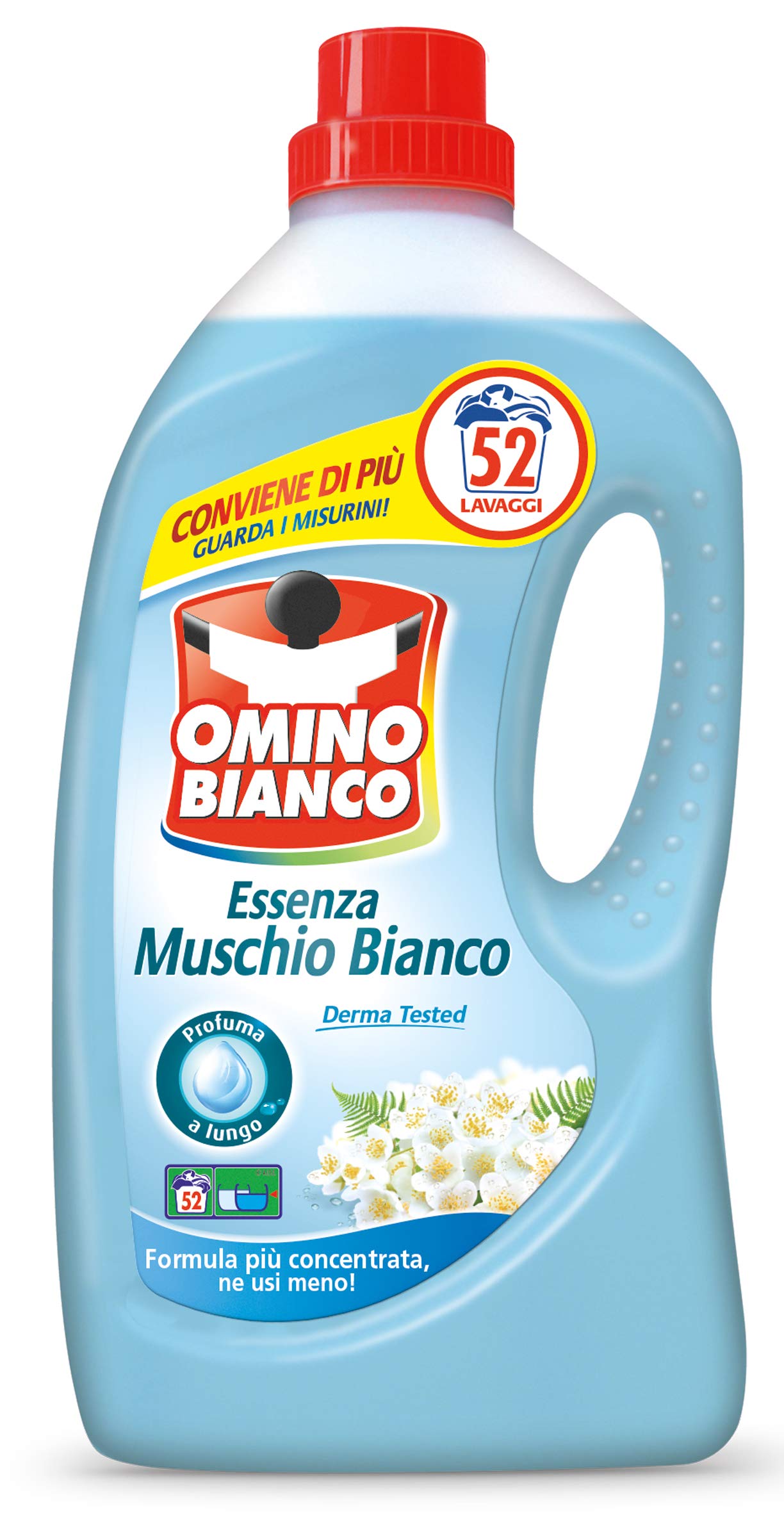 OMINO BIANCO Lavatrice Essenza Muschio Bianco 2,6 LT