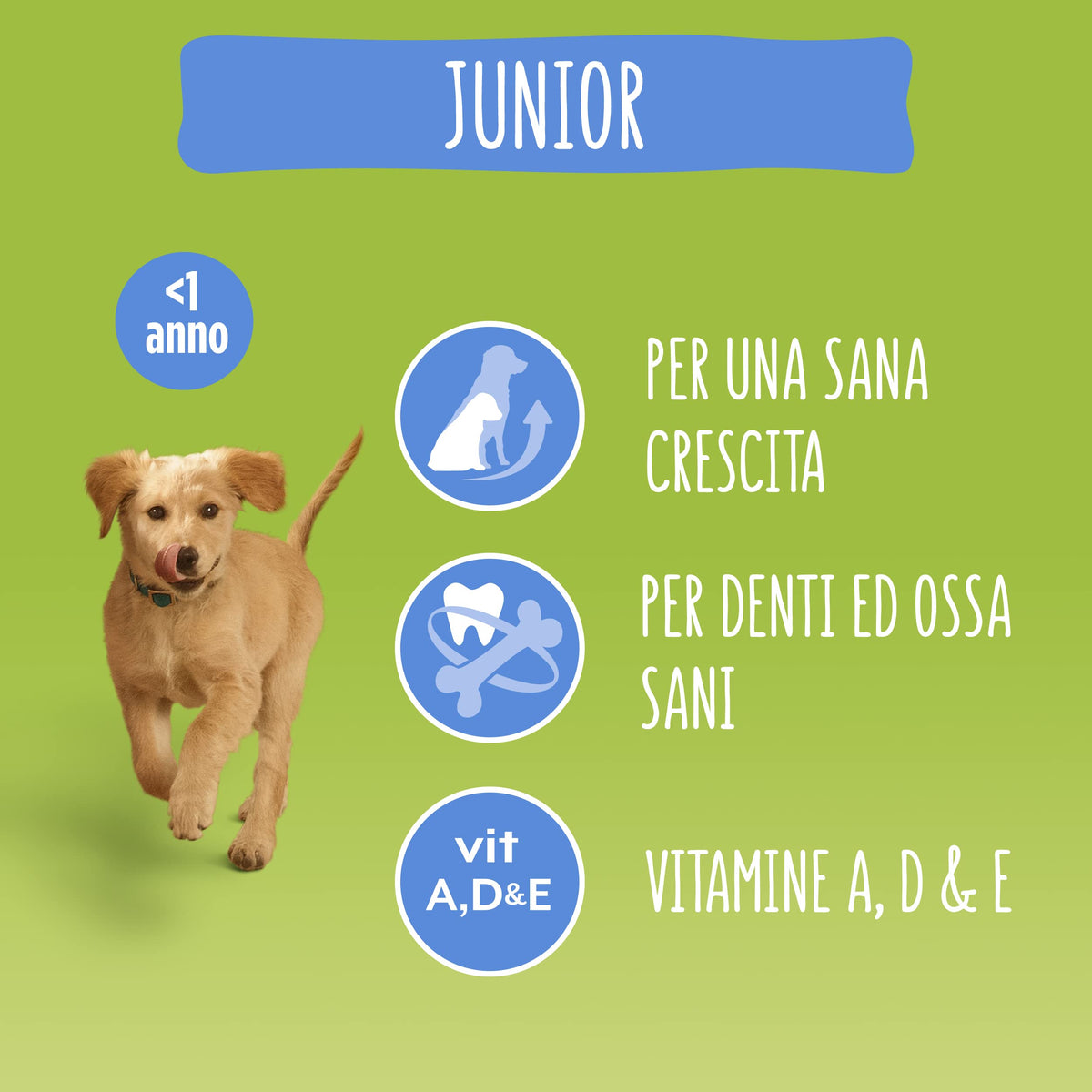 PURINA FRISKIES 5 Promesse Junior Crocchette per Cani Cuccioli con Pollo e Verdure 6 Sacchi da 1.5kg