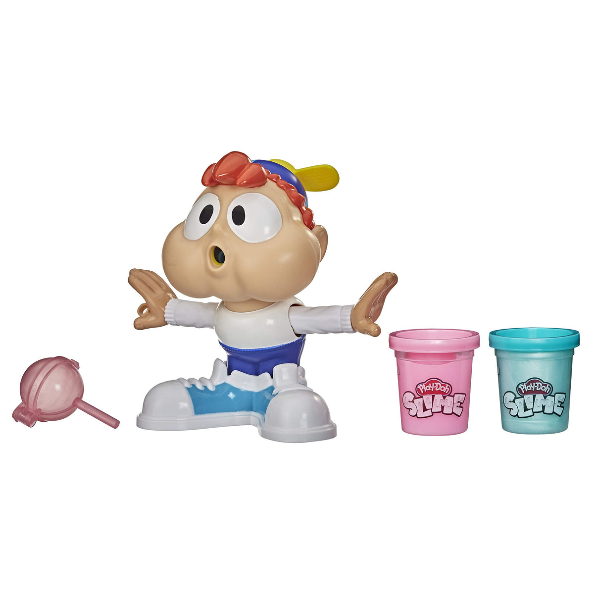 Play-Doh Hasbro Charlie Masticone (Playset con 2 vasetti Rosa e Blu di Composto Slime)