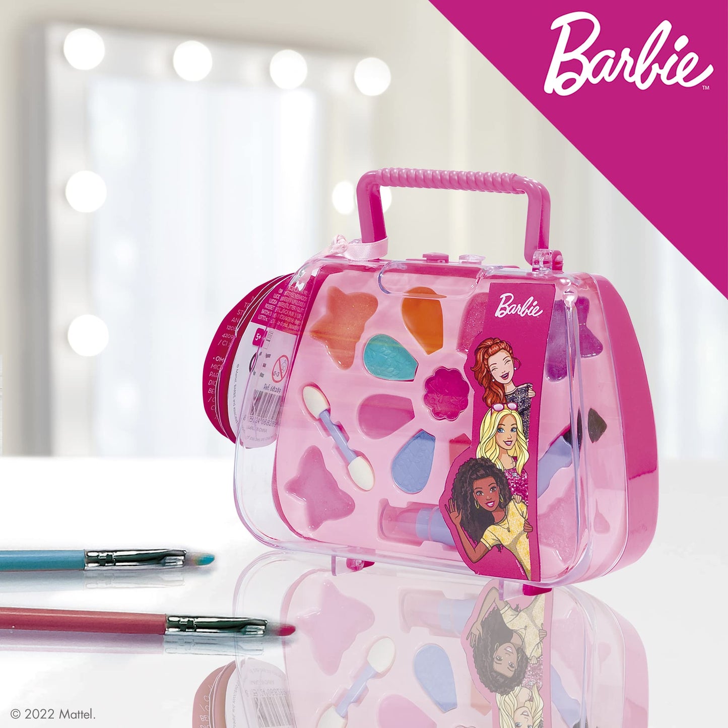 Liscianigiochi- Barbie Be a Star, Make Up Trousse, da 5 anni, 95445
