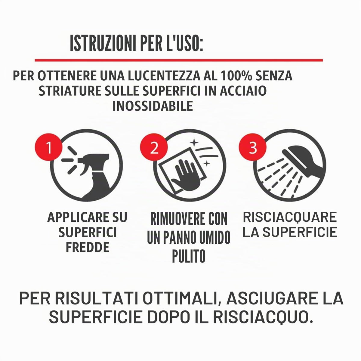 Cif Spray detergente per acciaio inox, 435 ml
