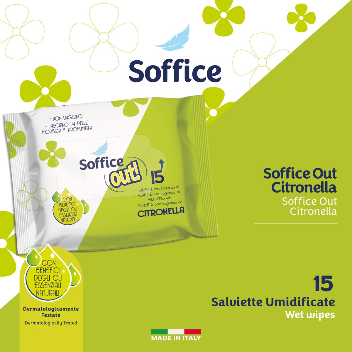Salviette Antizanzare Monouso per Bambini e Adulti (360 Salviette) - 24 confezioni da 15pz | Salviettine Antizanzare Efficaci Contro le Zanzare - Prodotti Antizanzare Sicuri e Pratici