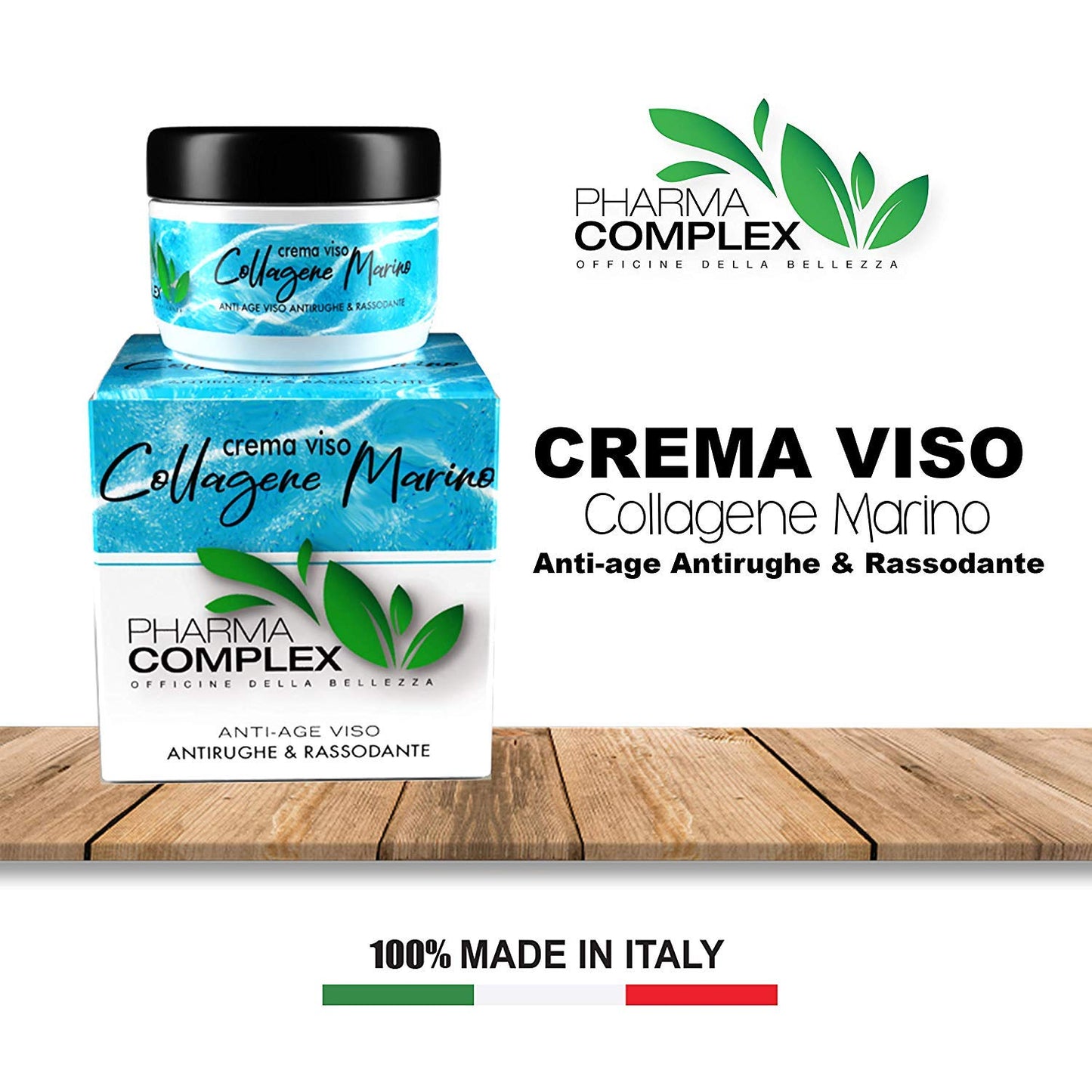 Crema Antirughe Donna Collagene Marino Made In Italy Ml 50 Antirughe Viso Antiage Trattamento Rassodante Idratante Giorno Notte Cosmetici Bellezza Idea Regalo Creme Antieta