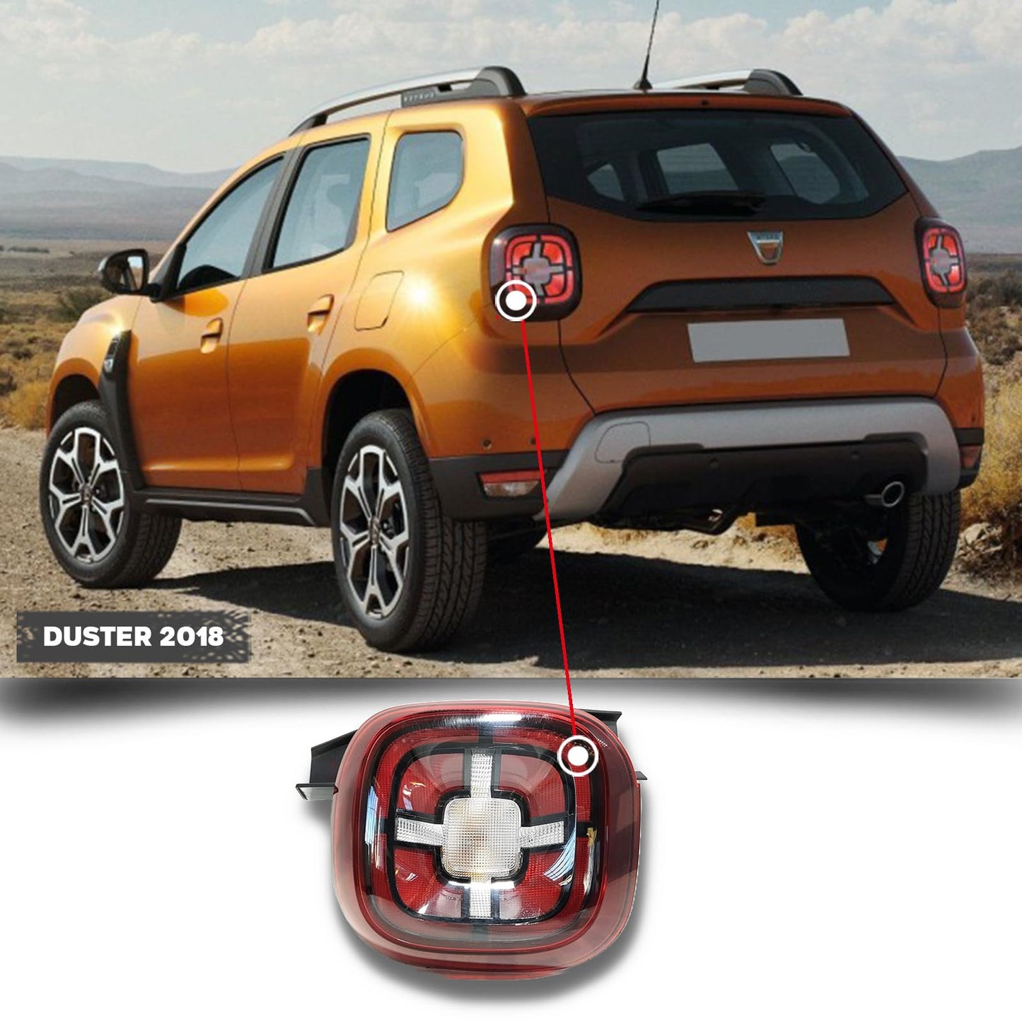 CG94 - Gruppo Ottico Posteriore per Auto D. DUSTER 2018 Sinistro