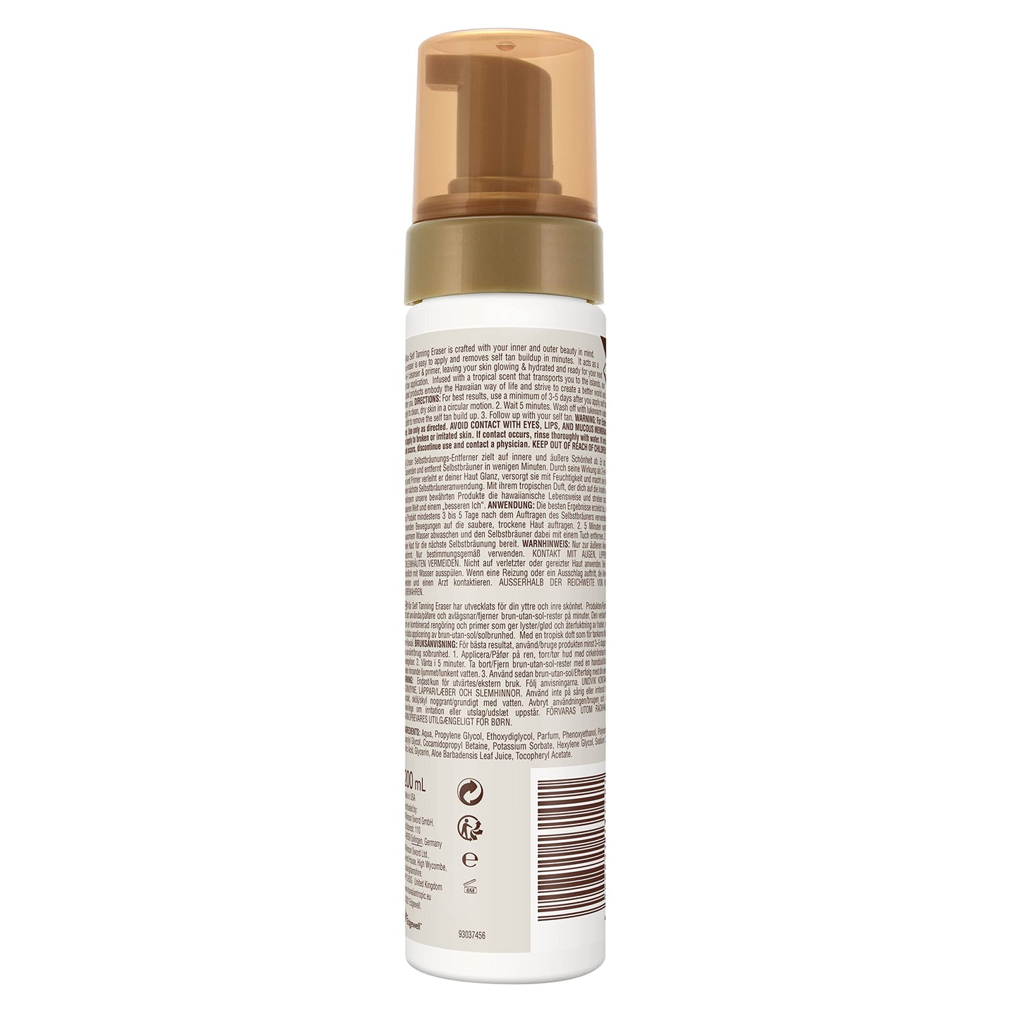 HAWAIIAN Tropic Self Tanning Eraser Mousse - Prodotto Vegano specifico per rimozione prodotti autoabbronzanti, pelle Chiara