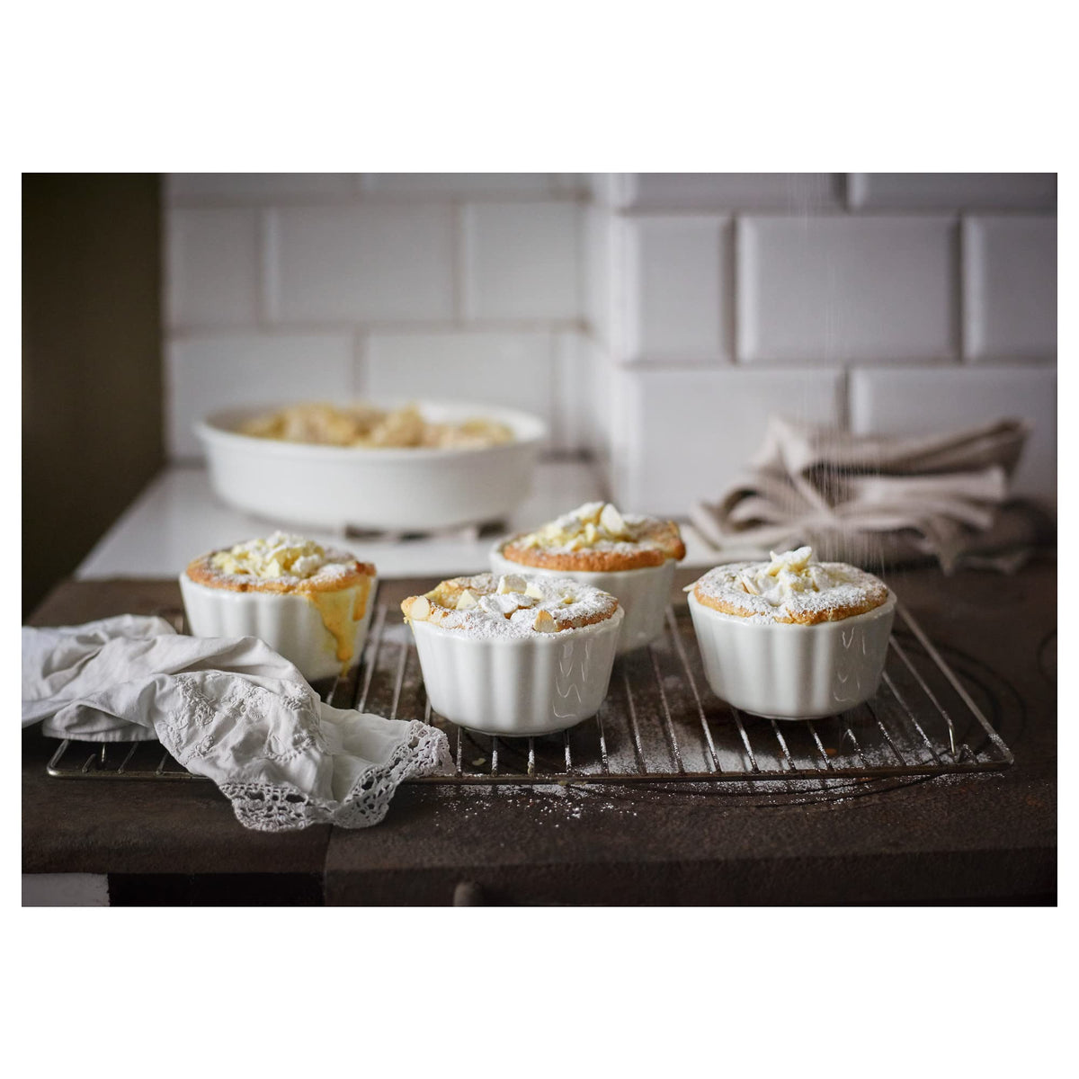 Ikea VARDAGEN Pie Torta 11 cm, Bianco