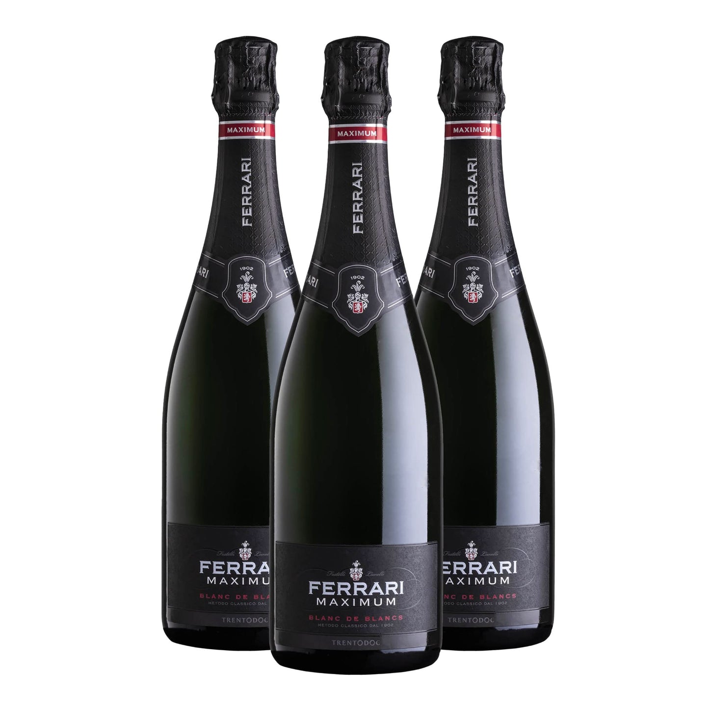 Ferrari Maximum Blanc De Blancs Trento DOC, 3 bottiglie